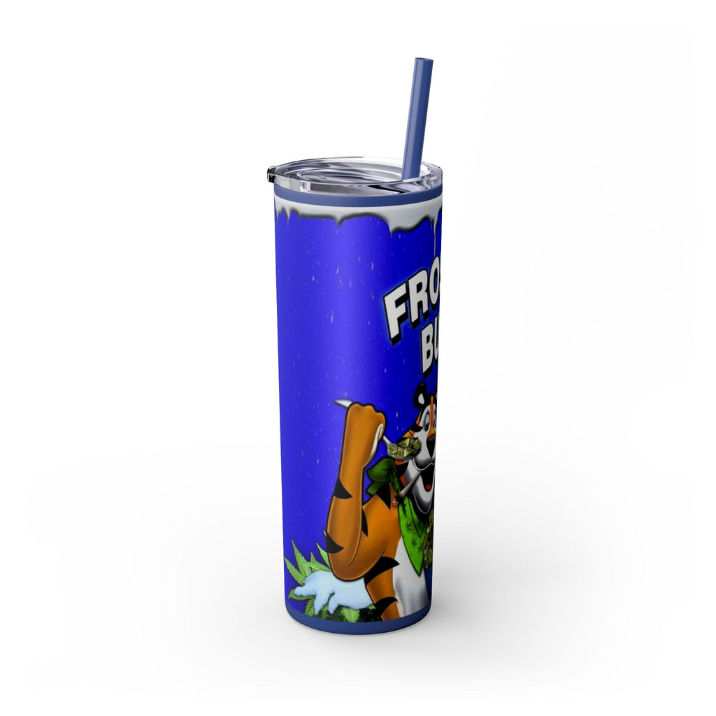 Frosted Buds 20oz Skinny Tumbler with Straw