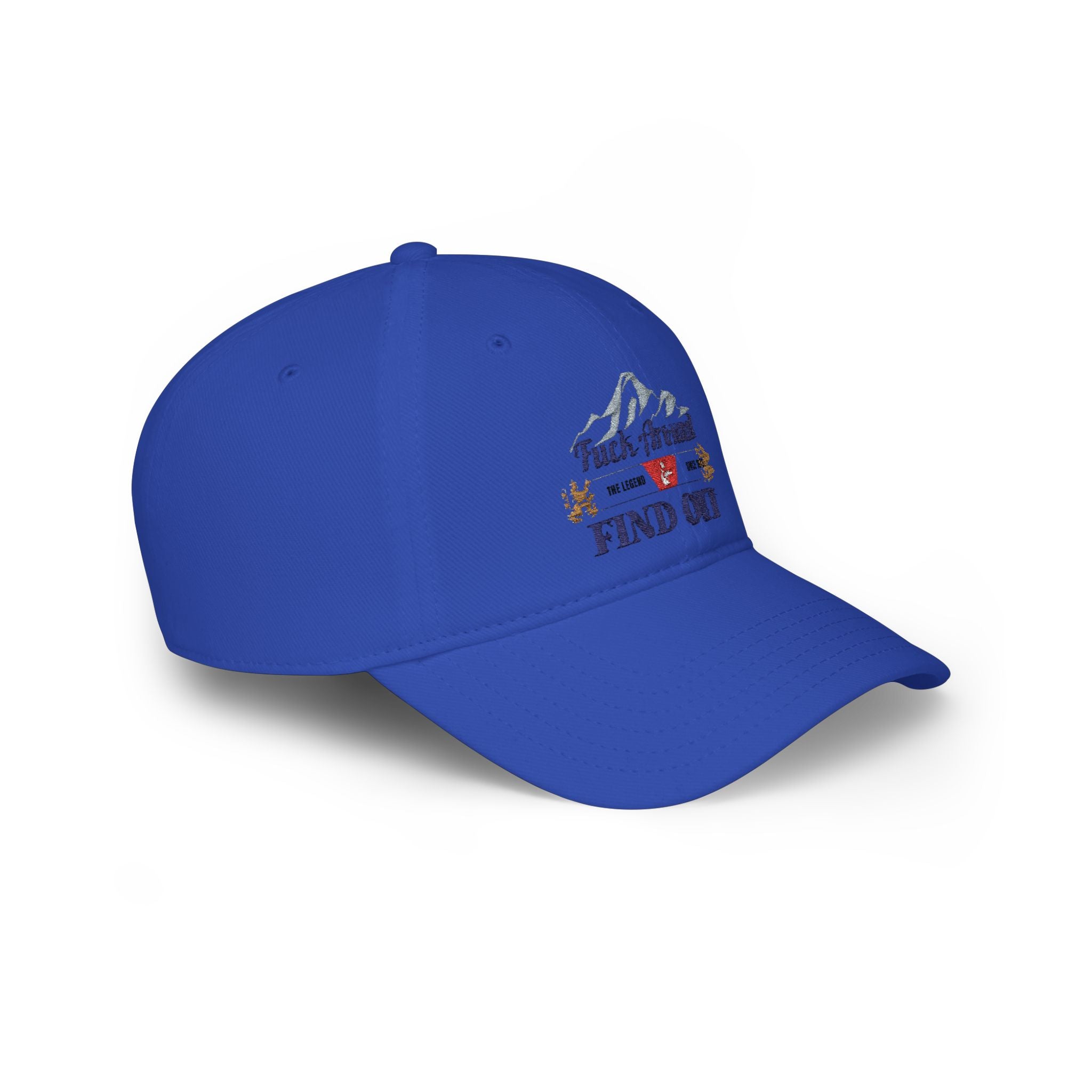 Low Profile Baseball Cap — 'Fuck Around, Find Out' Mountain Embroidered Hat
