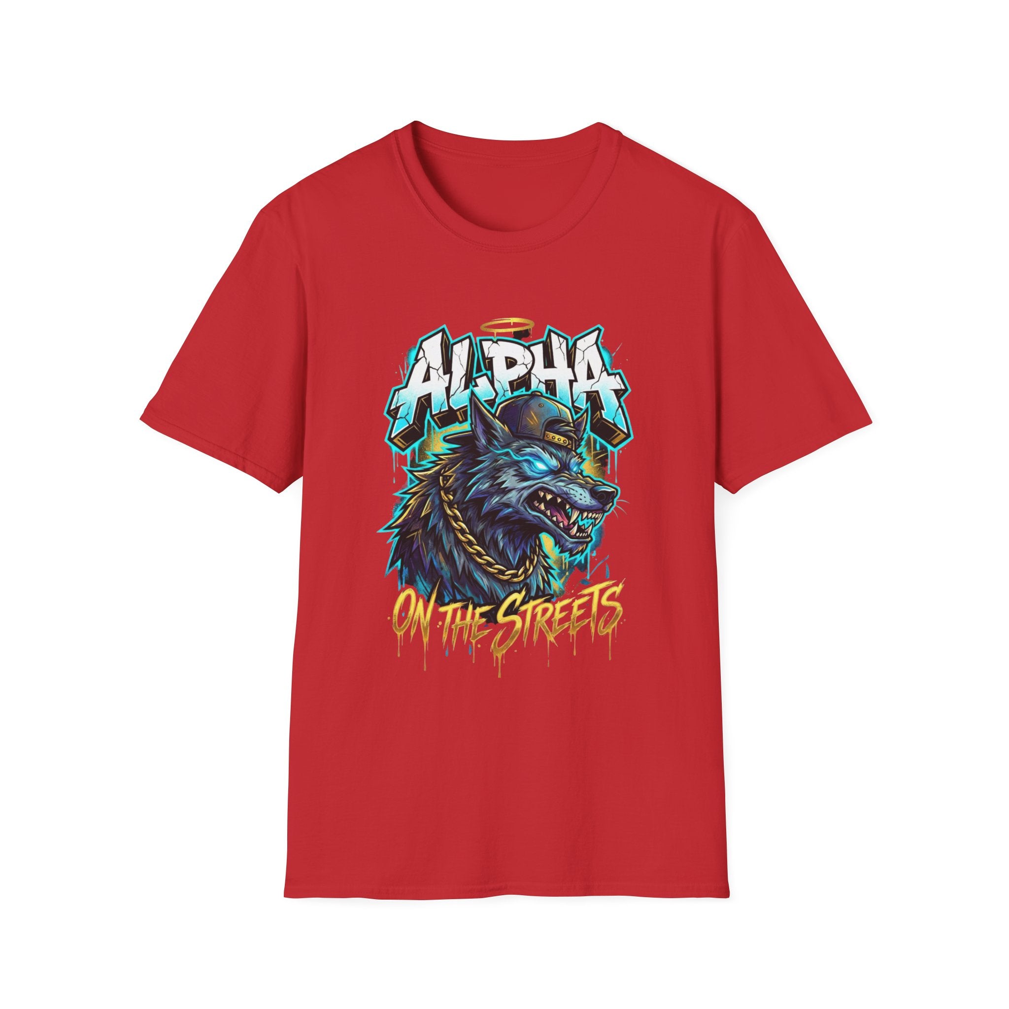 Alpha On The Streets Wolf Graphic T-Shirt — Urban Streetwear Tee