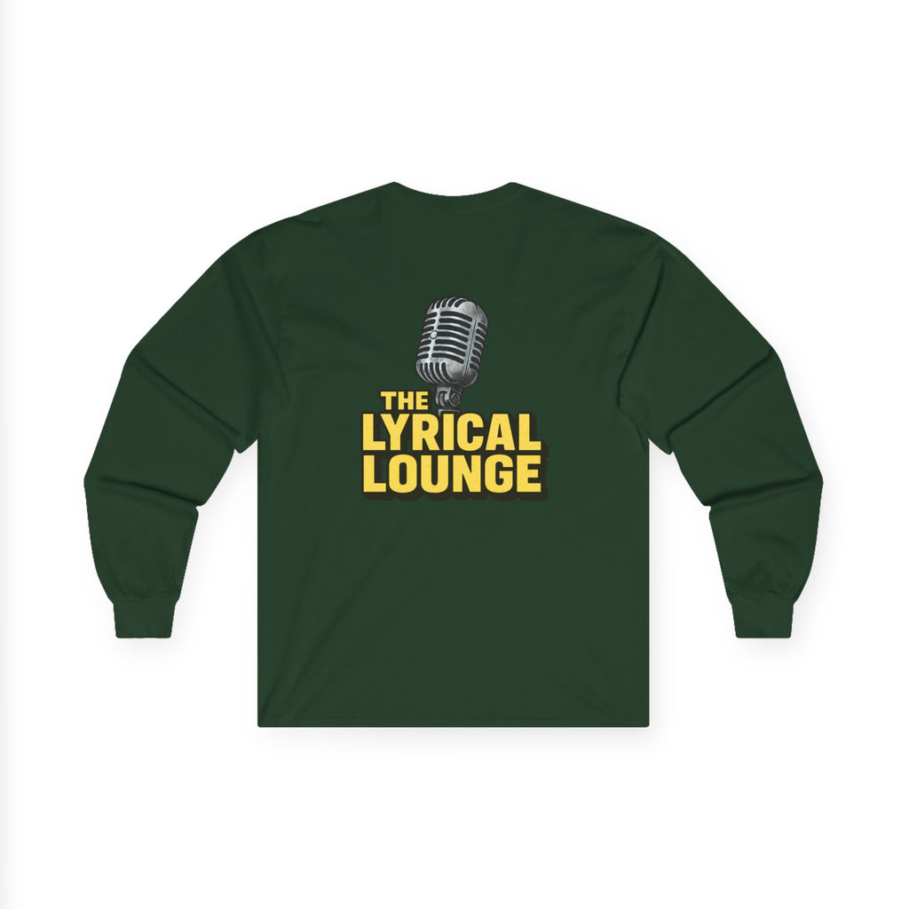 Long Sleeve Tee — 'The Lyrical Lounge' Microphone Logo