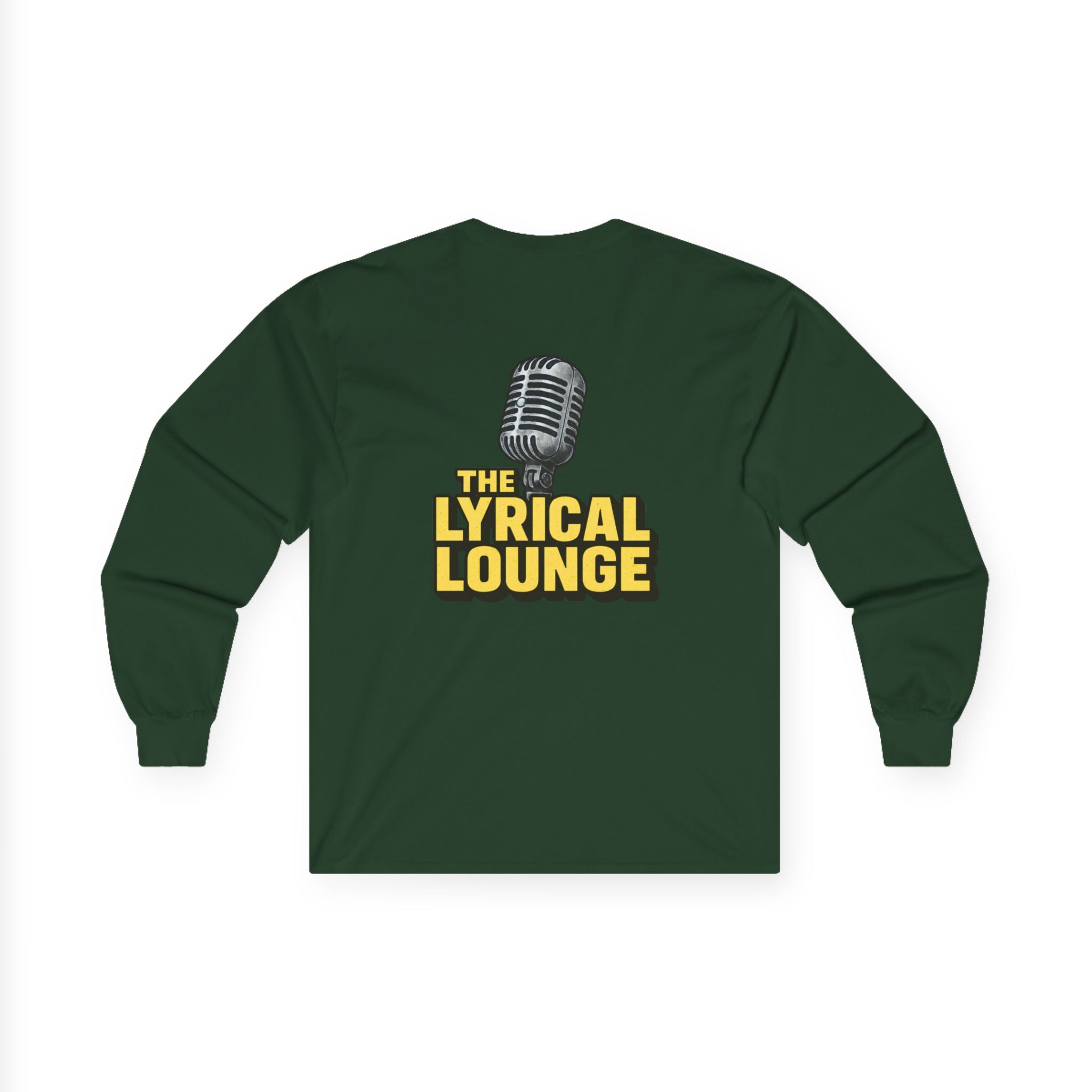 Long Sleeve Tee — 'The Lyrical Lounge' Microphone Logo