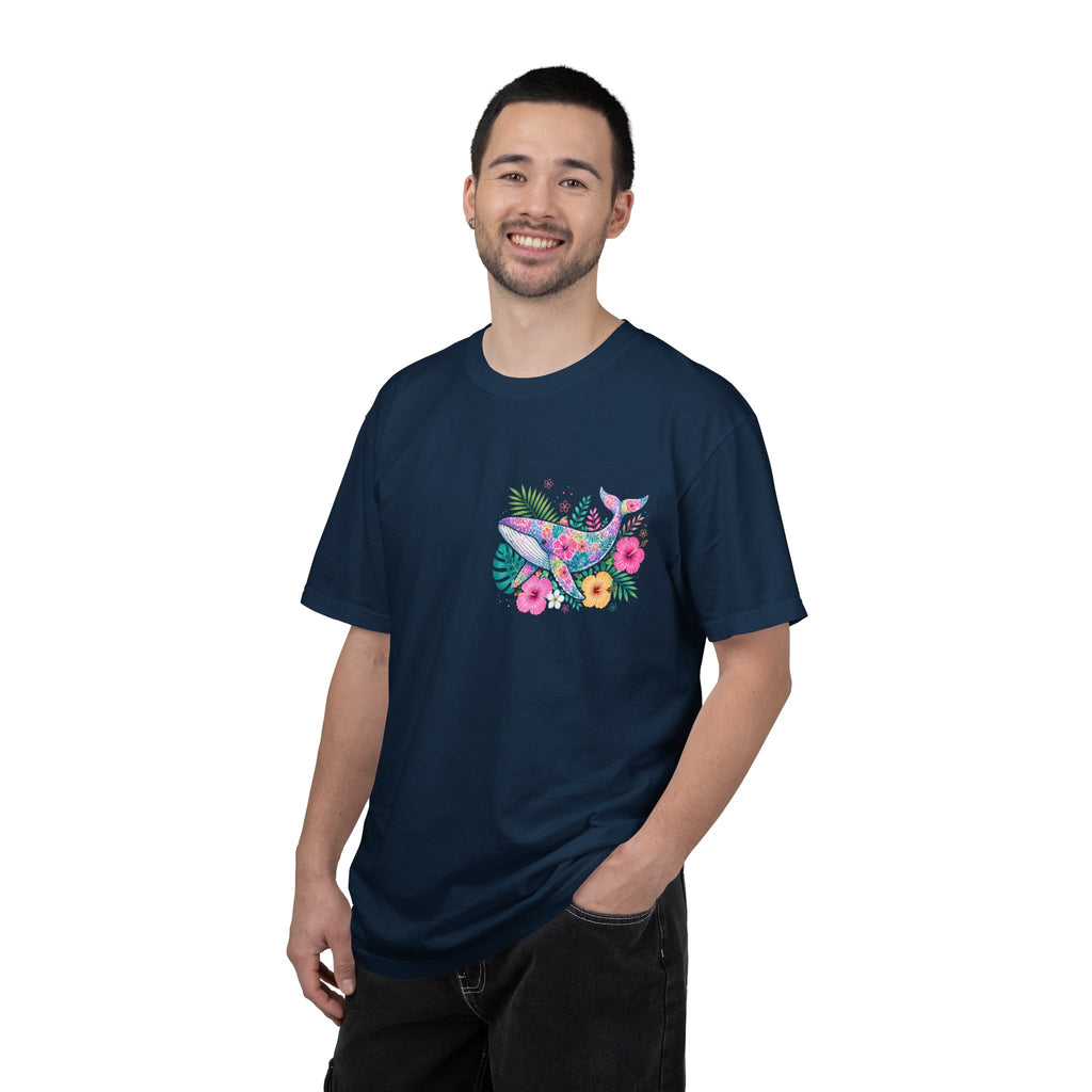 Miami Beach Club T‑Shirt — Retro Flamingo Tropical Floral Graphic Tee