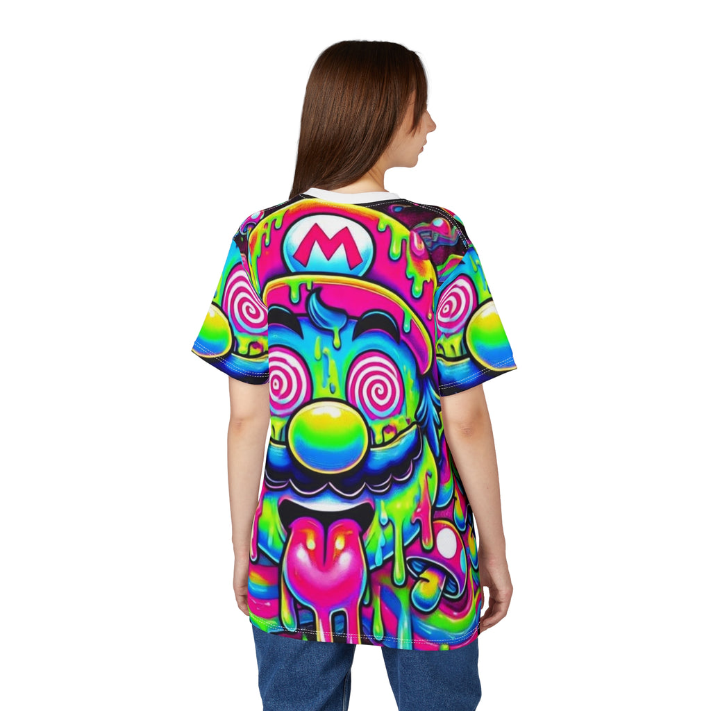 Psychedelic Drip Mario All-Over Print Tee
