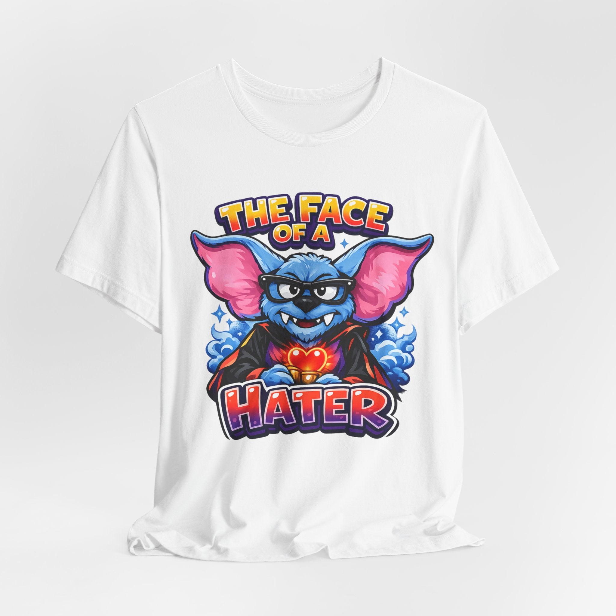 Face of a Hater Attitude Tee | Funny Cartoon Streetwear Graphic Shirt