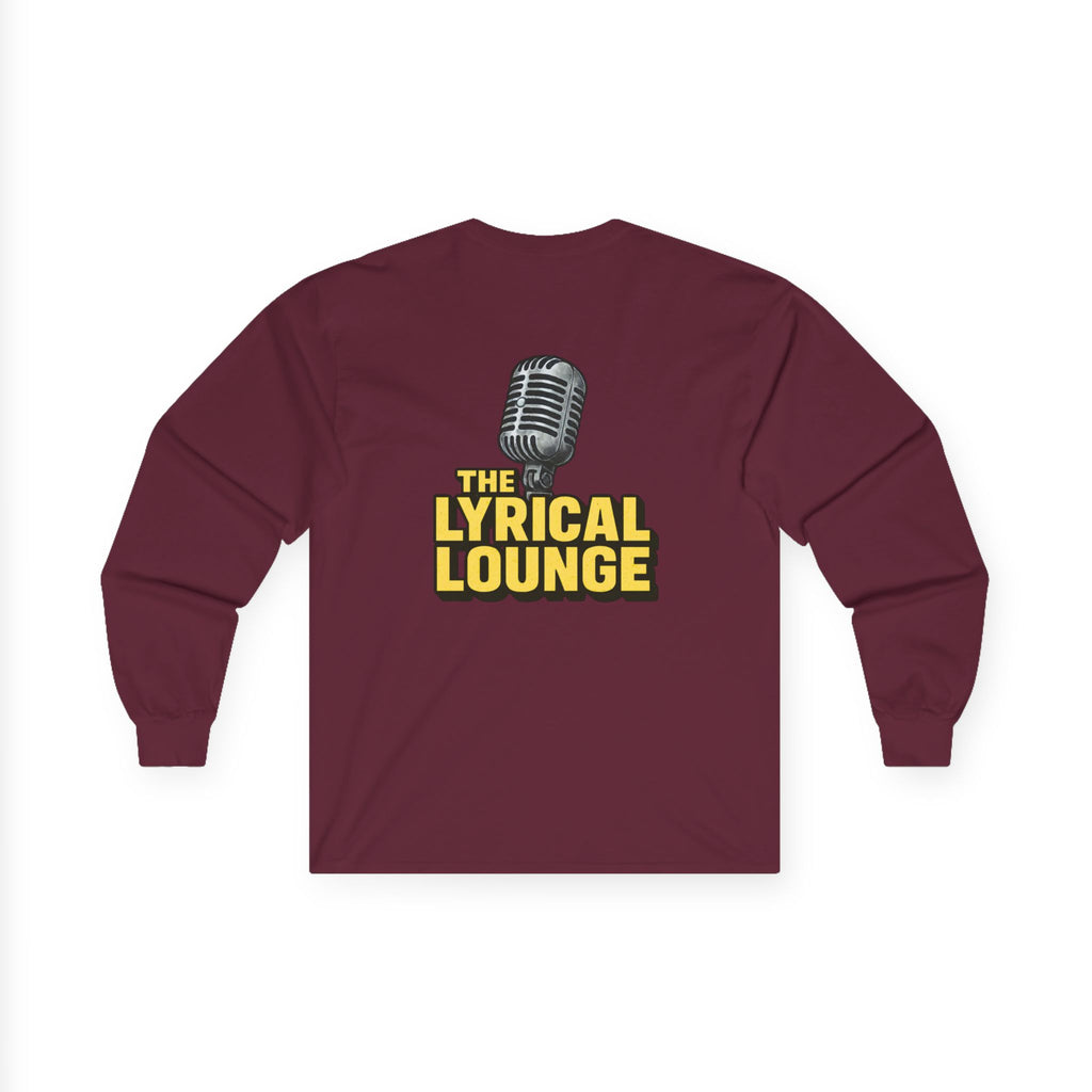 Long Sleeve Tee — 'The Lyrical Lounge' Microphone Logo