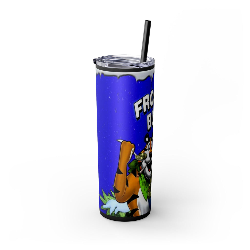 Frosted Buds 20oz Skinny Tumbler with Straw