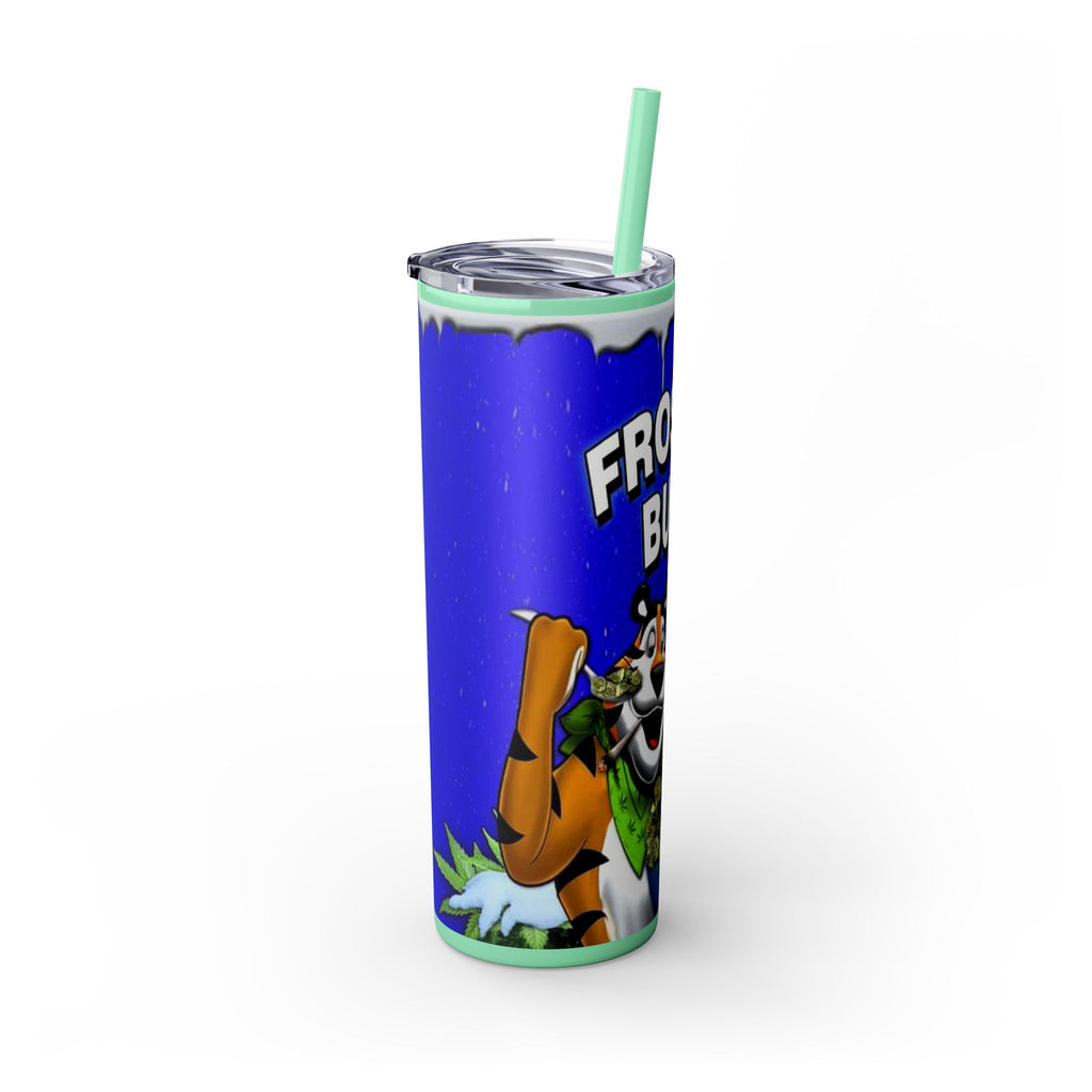 Frosted Buds 20oz Skinny Tumbler with Straw