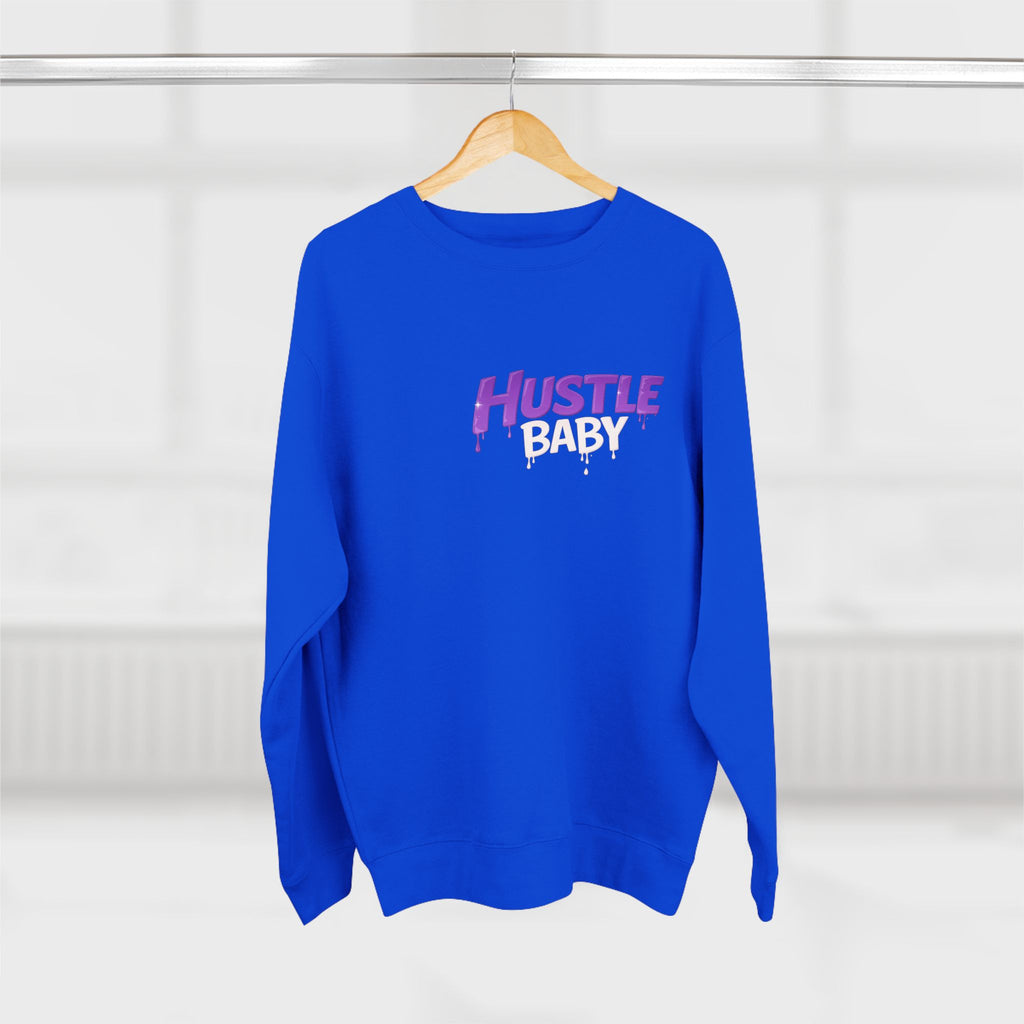 Hustle Baby Crewneck Sweatshirt – SWO Hustle Baby Front Logo & Back Graphic