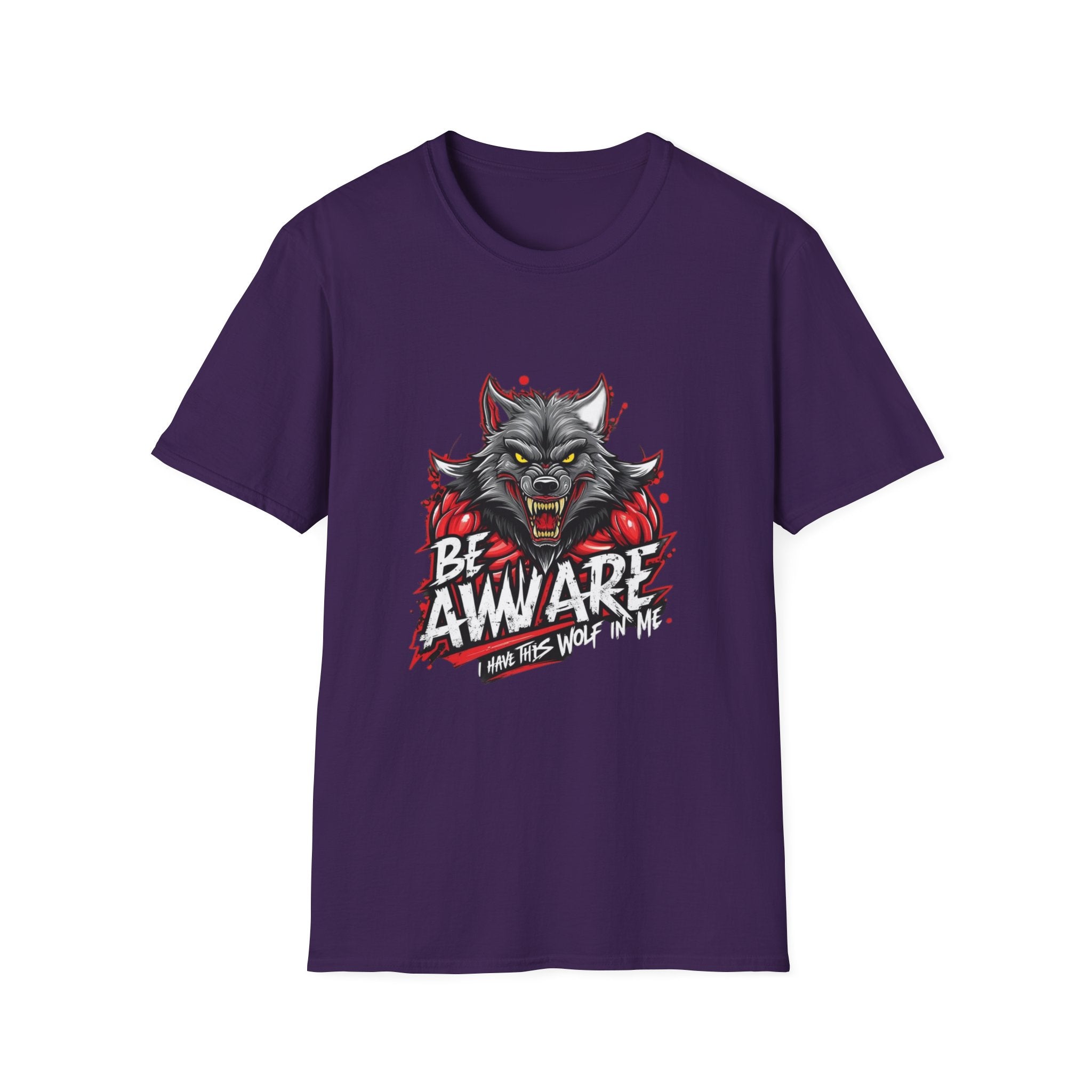 Be Aware Werewolf Graphic T-Shirt — Horror Wolf Design