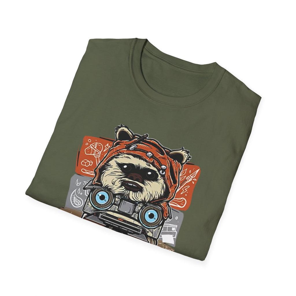 Retro Animal Stack T-Shirt — Vintage Owl, Fox & Raccoon Graphic Tee