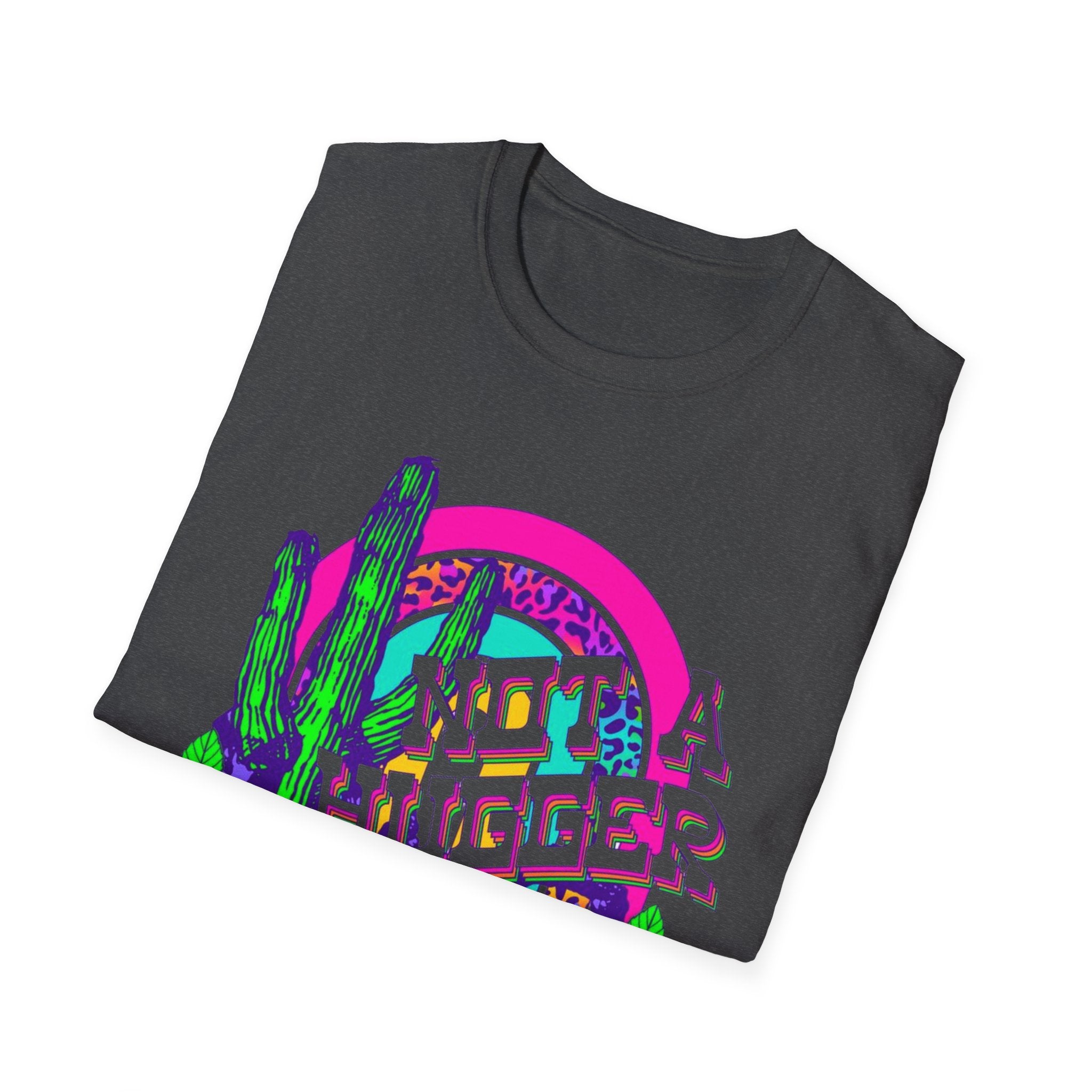 Not A Hugger Cactus T-Shirt — Retro Floral Desert Graphic Tee
