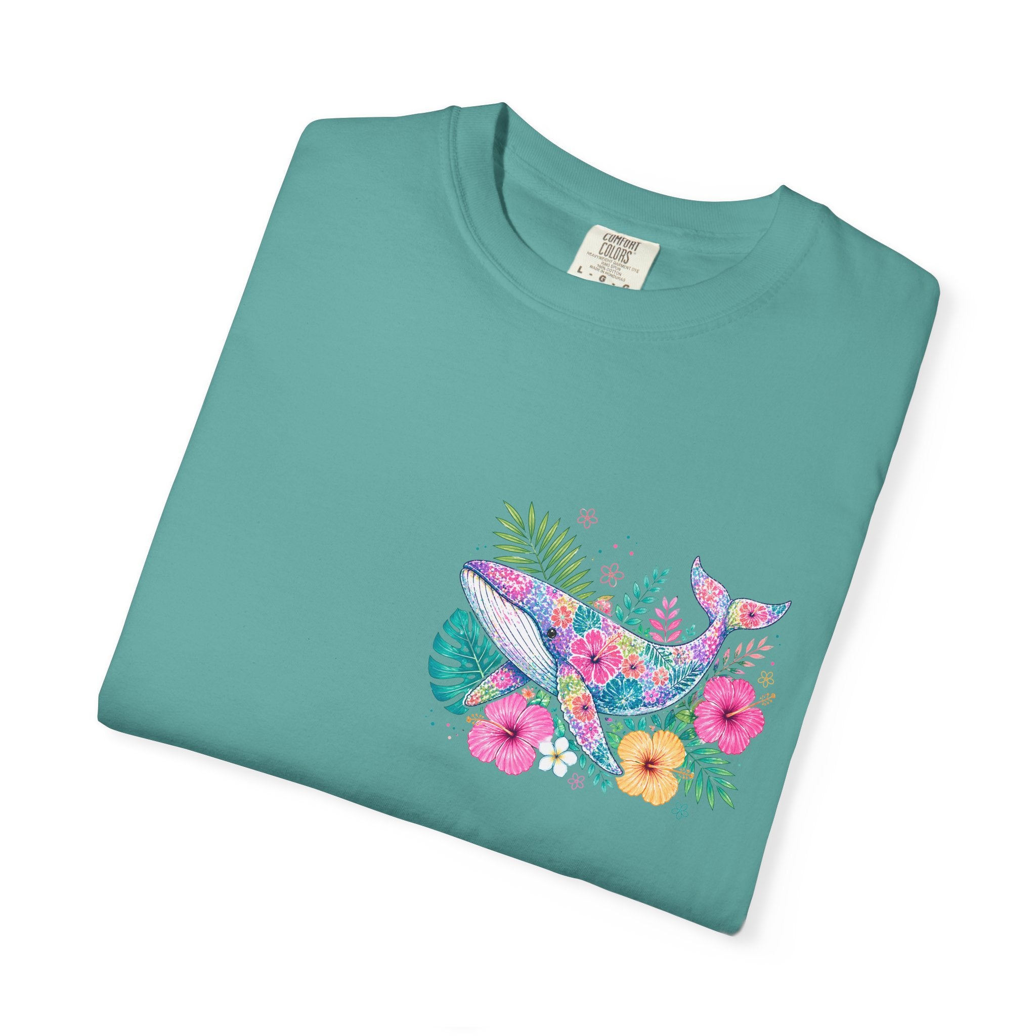 Miami Beach Club T‑Shirt — Retro Flamingo Tropical Floral Graphic Tee
