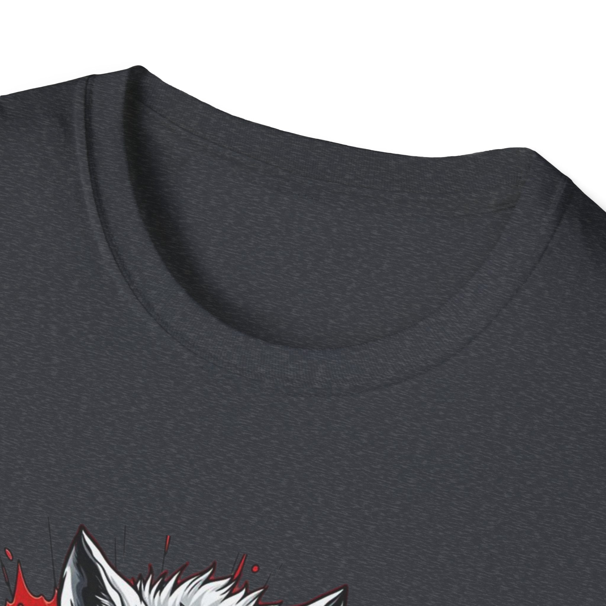 Wolf Suit T-Shirt — Wolf in Suit Graphic Tee (Bold Red Splash)