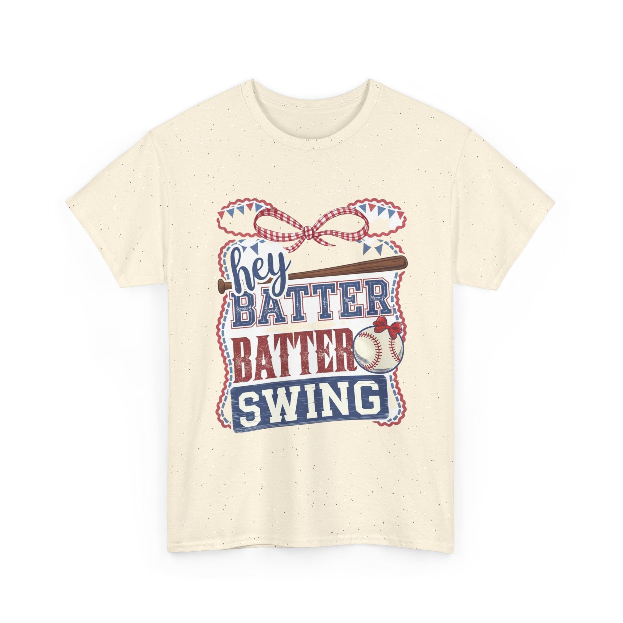 Baseball Tee — “Hey Batter Batter Swing” Graphic Shirt