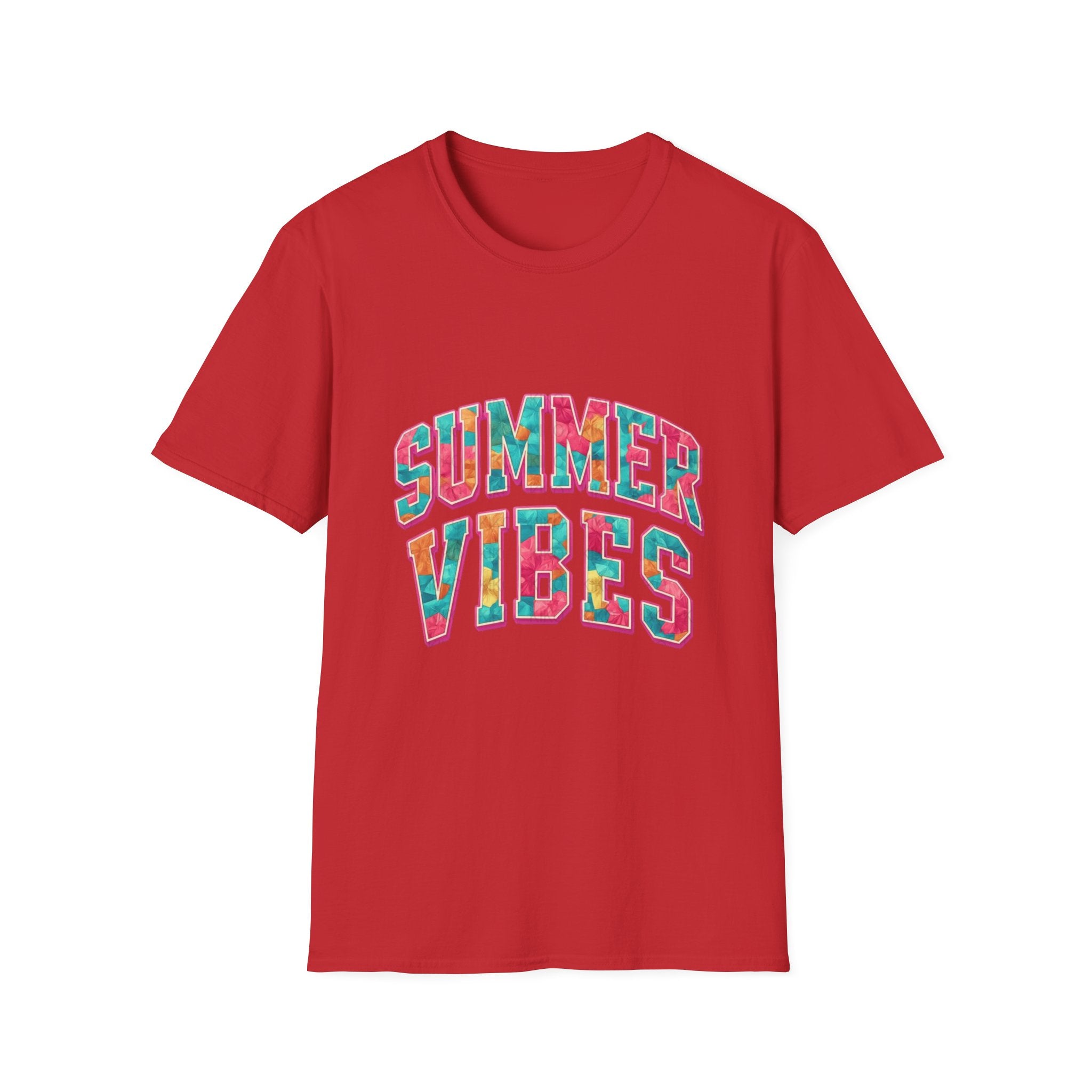 Summer Vibes T-Shirt — Colorful Tropical Beach Graphic Tee