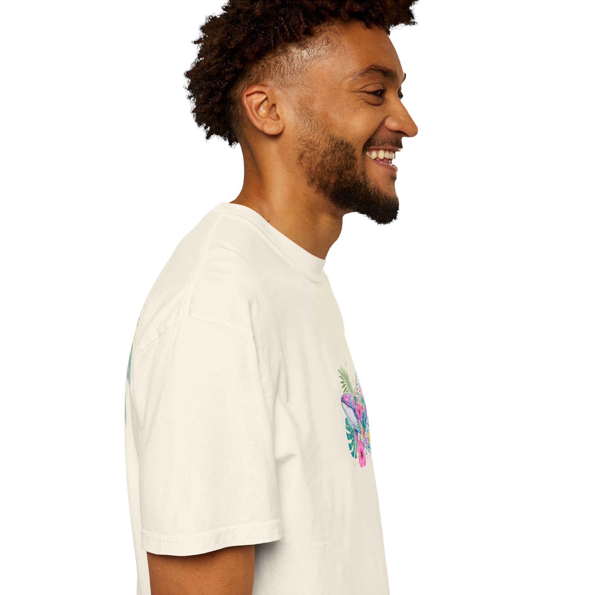 Miami Beach Club T‑Shirt — Retro Flamingo Tropical Floral Graphic Tee