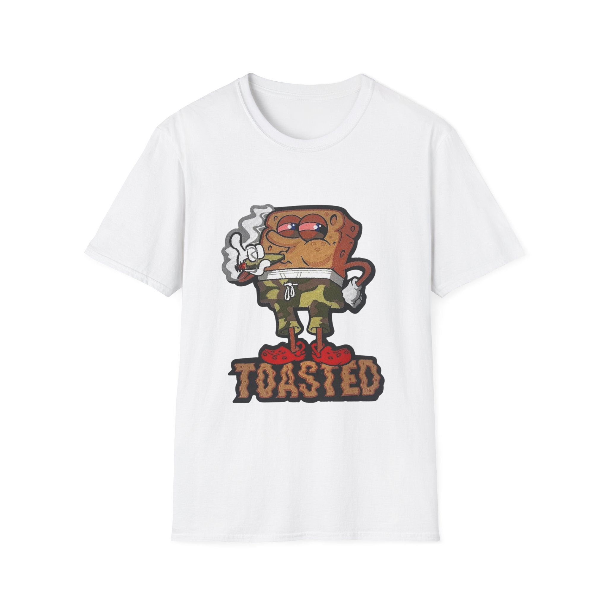 Toasted Cartoon Toast T-Shirt — Funny Retro Breakfast Graphic Tee