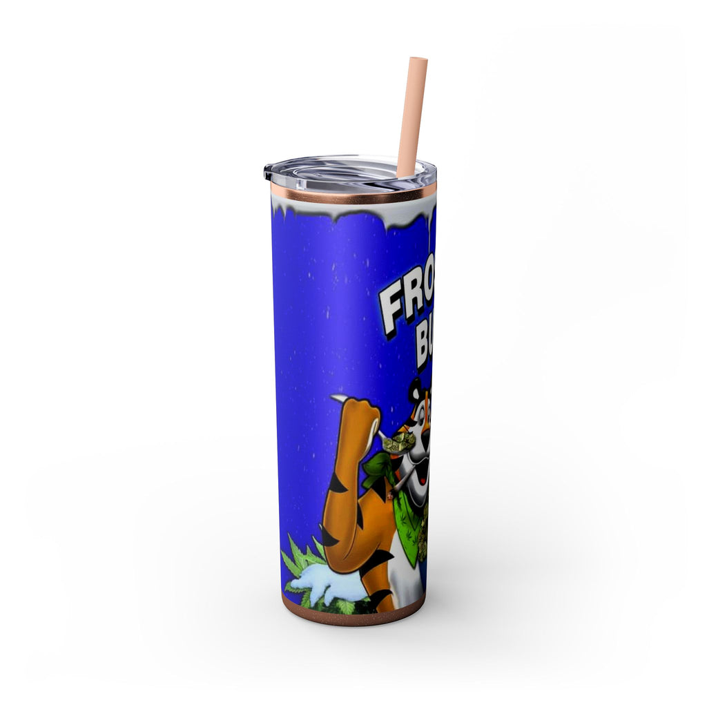 Frosted Buds 20oz Skinny Tumbler with Straw