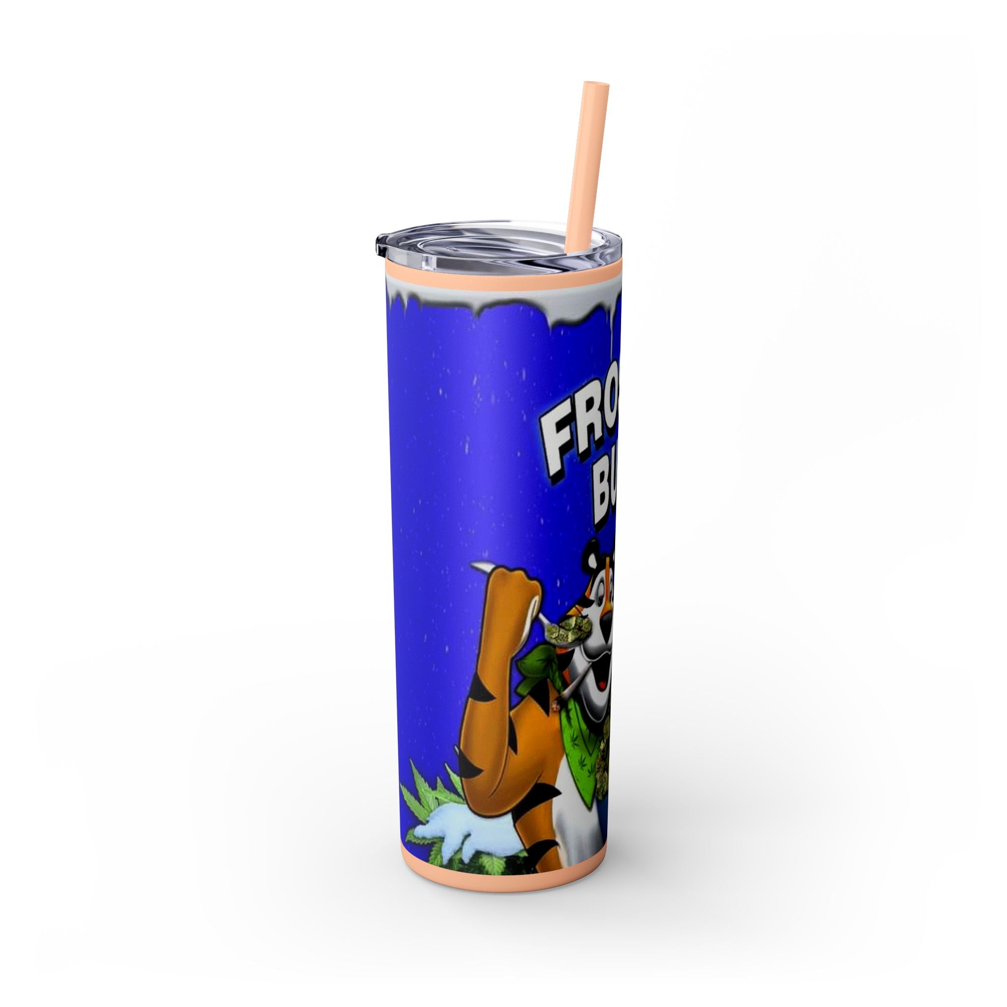 Frosted Buds 20oz Skinny Tumbler with Straw