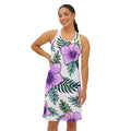 Tropical Floral Women's Racerback Dress - Perfect for Summer and Beach Days