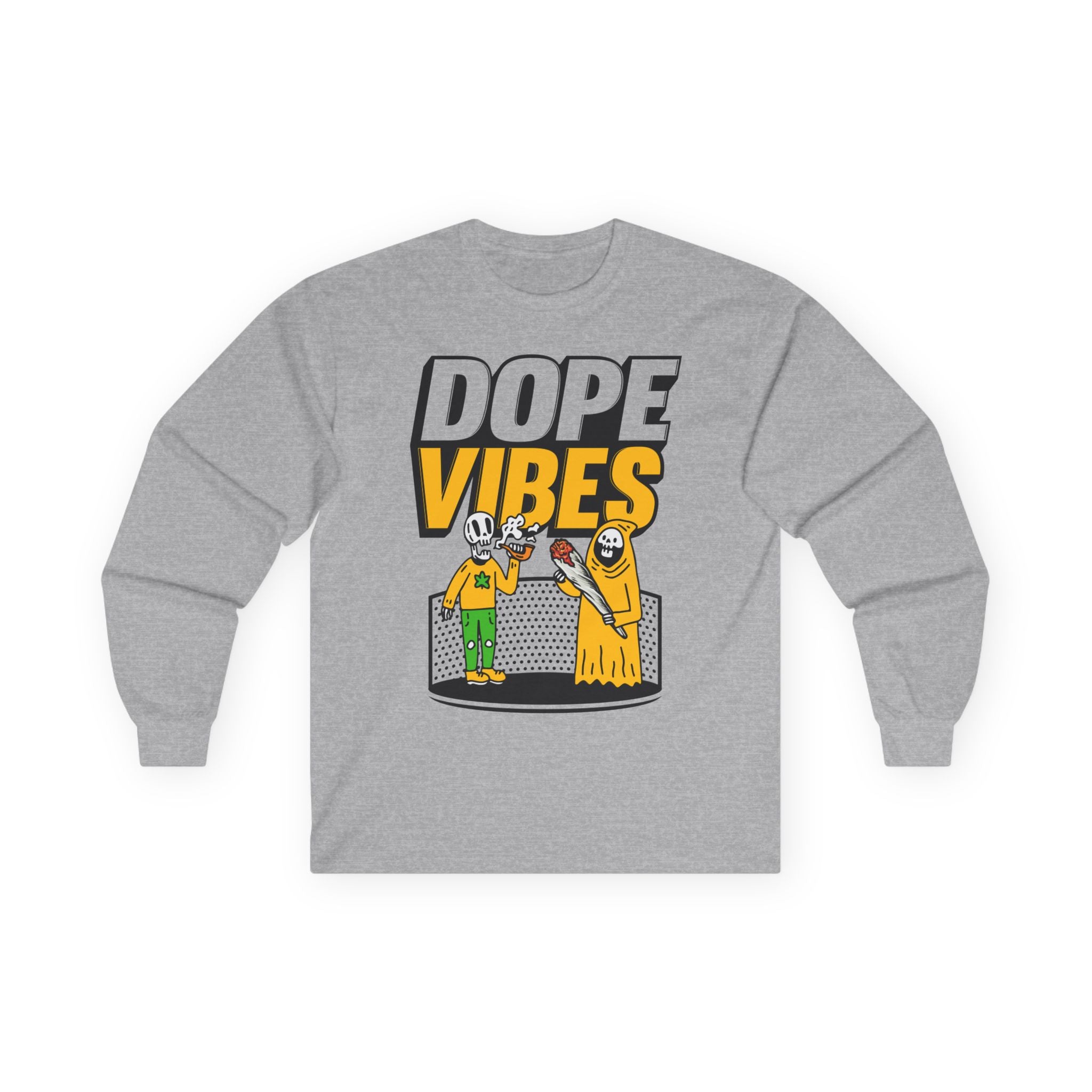 Dope Vibes Long Sleeve Tee — Retro Graphic ‘dope vibes’