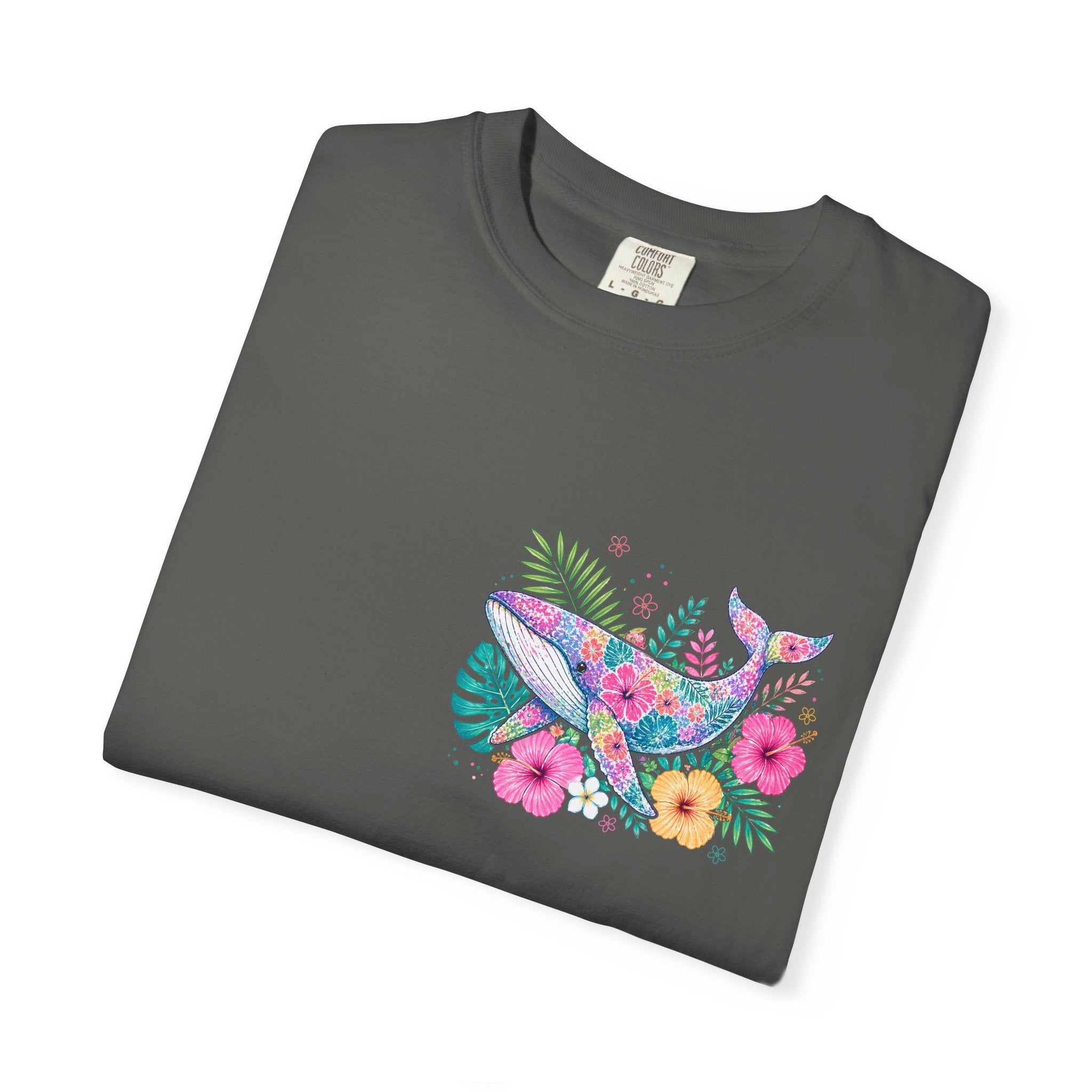 Miami Beach Club T‑Shirt — Retro Flamingo Tropical Floral Graphic Tee