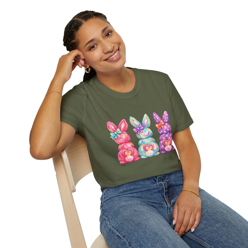 Easter Rainbow Bunny Trio T-Shirt