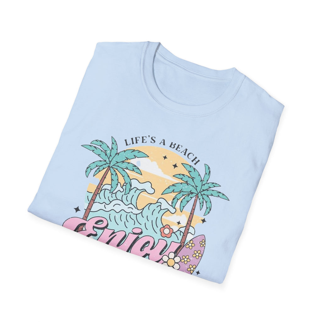 Enjoy the Waves T-Shirt — Summer Vibes Beach Graphic Tee