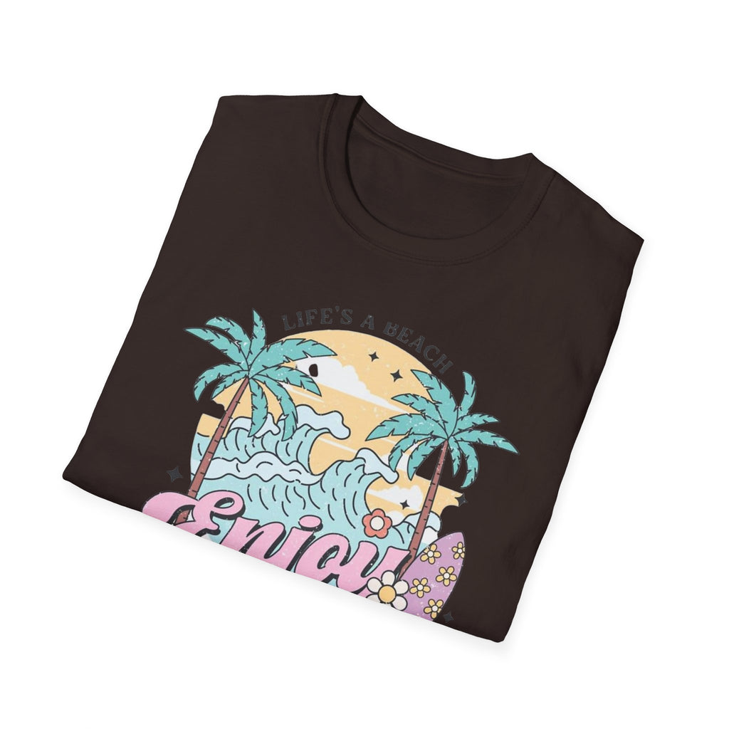 Enjoy the Waves T-Shirt — Summer Vibes Beach Graphic Tee