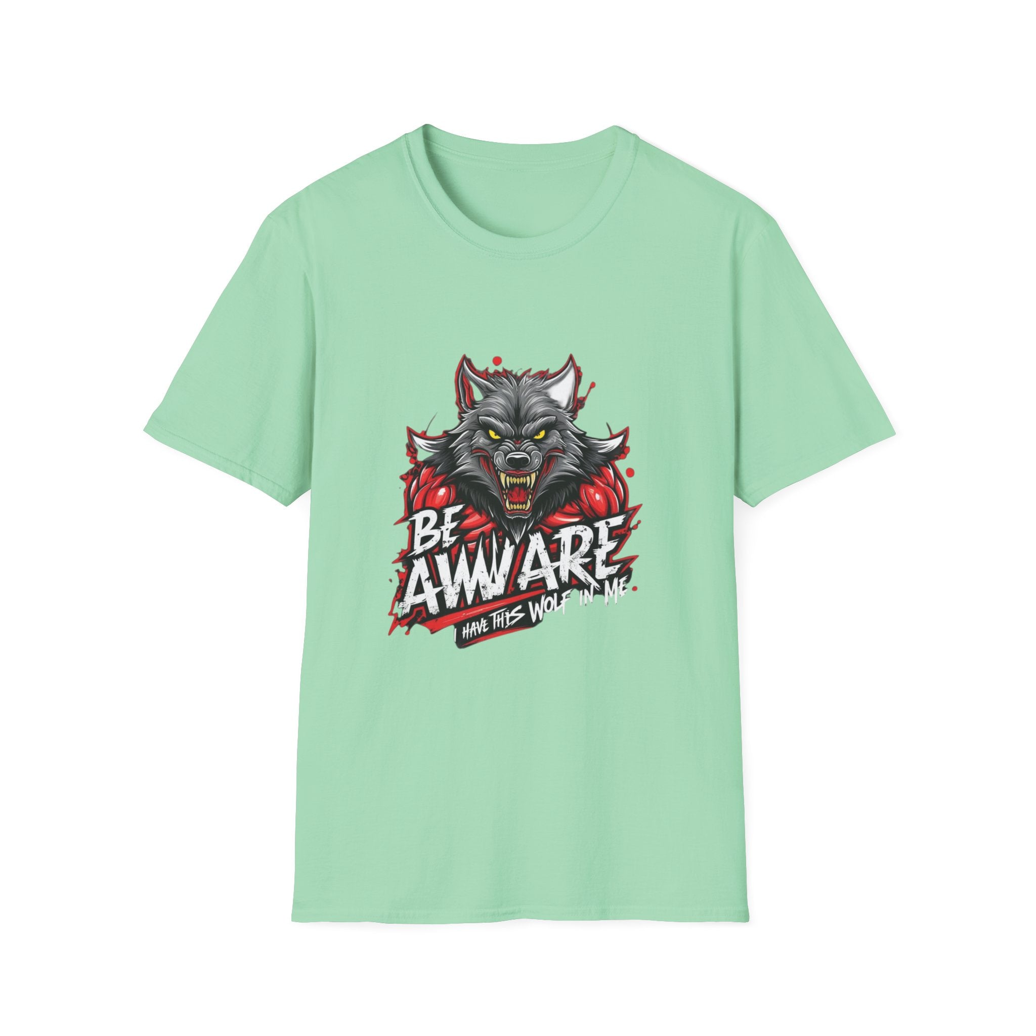 Be Aware Werewolf Graphic T-Shirt — Horror Wolf Design