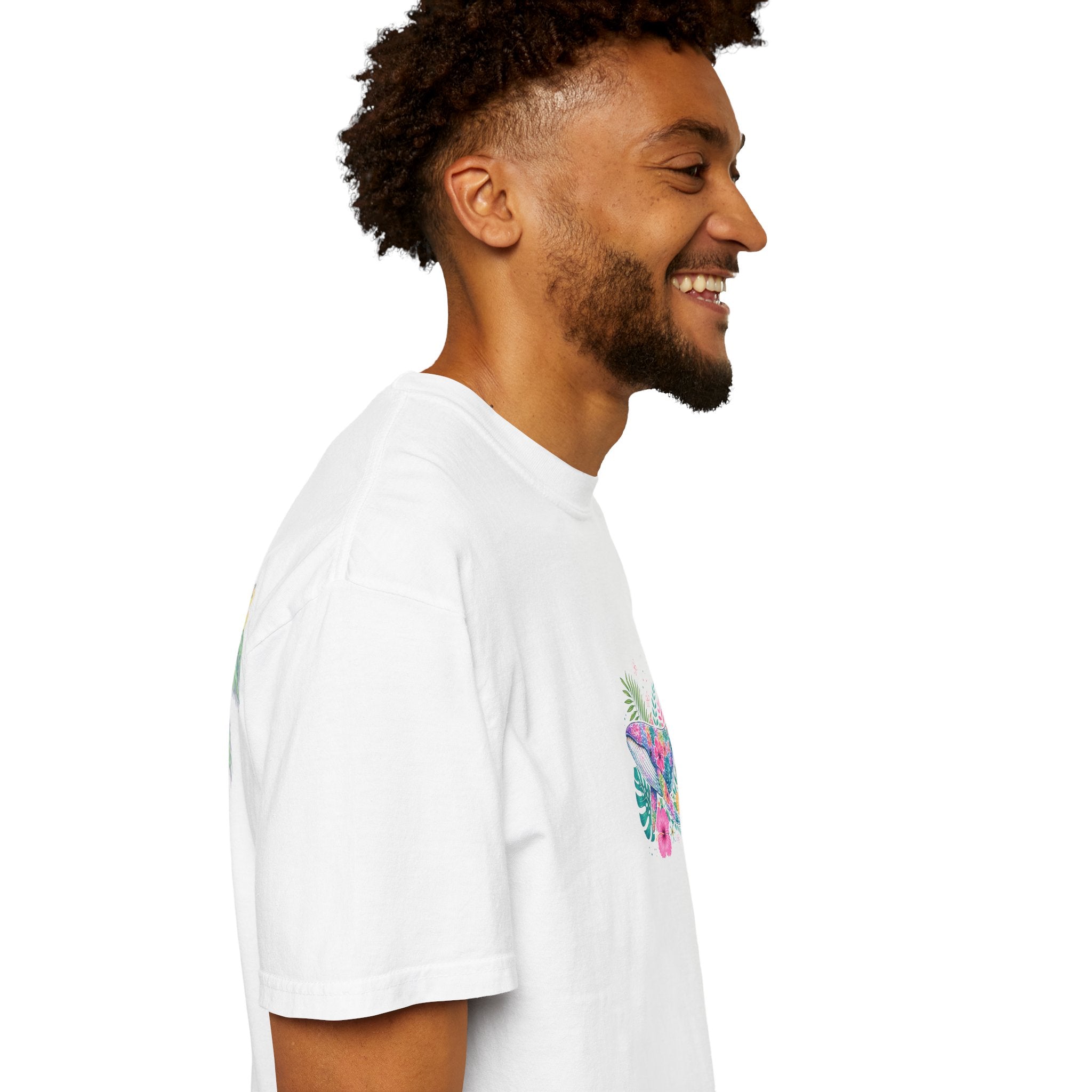 Miami Beach Club T‑Shirt — Retro Flamingo Tropical Floral Graphic Tee