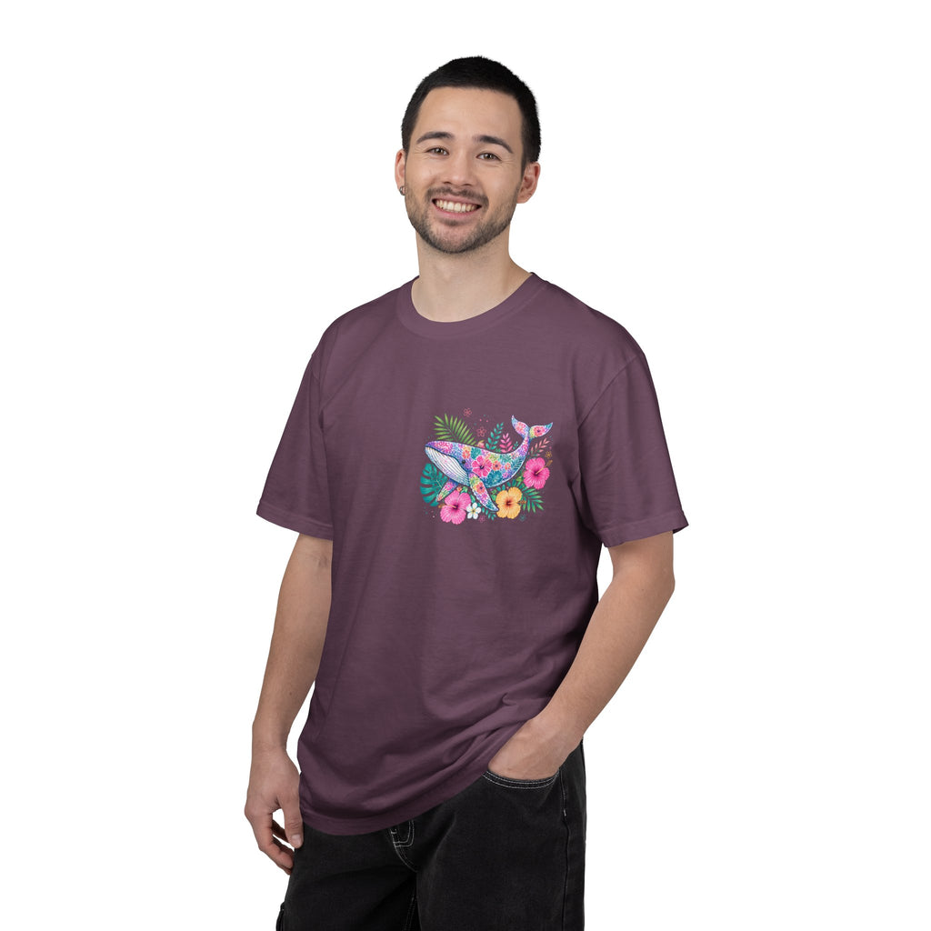 Miami Beach Club T‑Shirt — Retro Flamingo Tropical Floral Graphic Tee