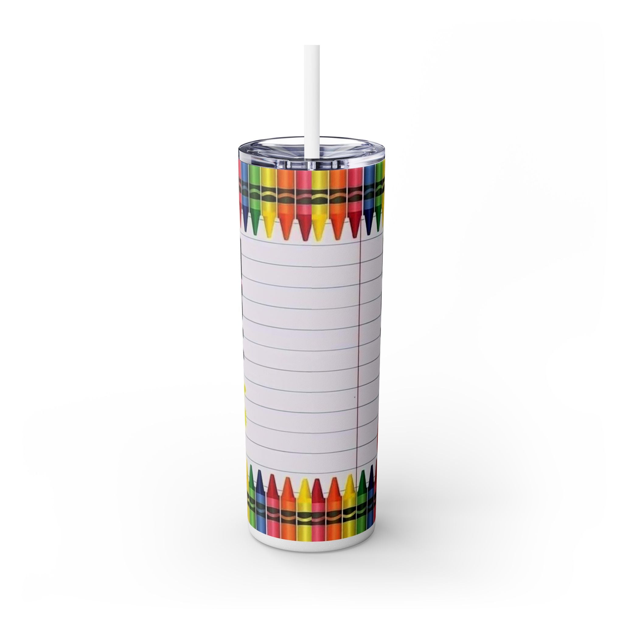 Broken Crayons Still Color 20oz Skinny Tumbler with Straw