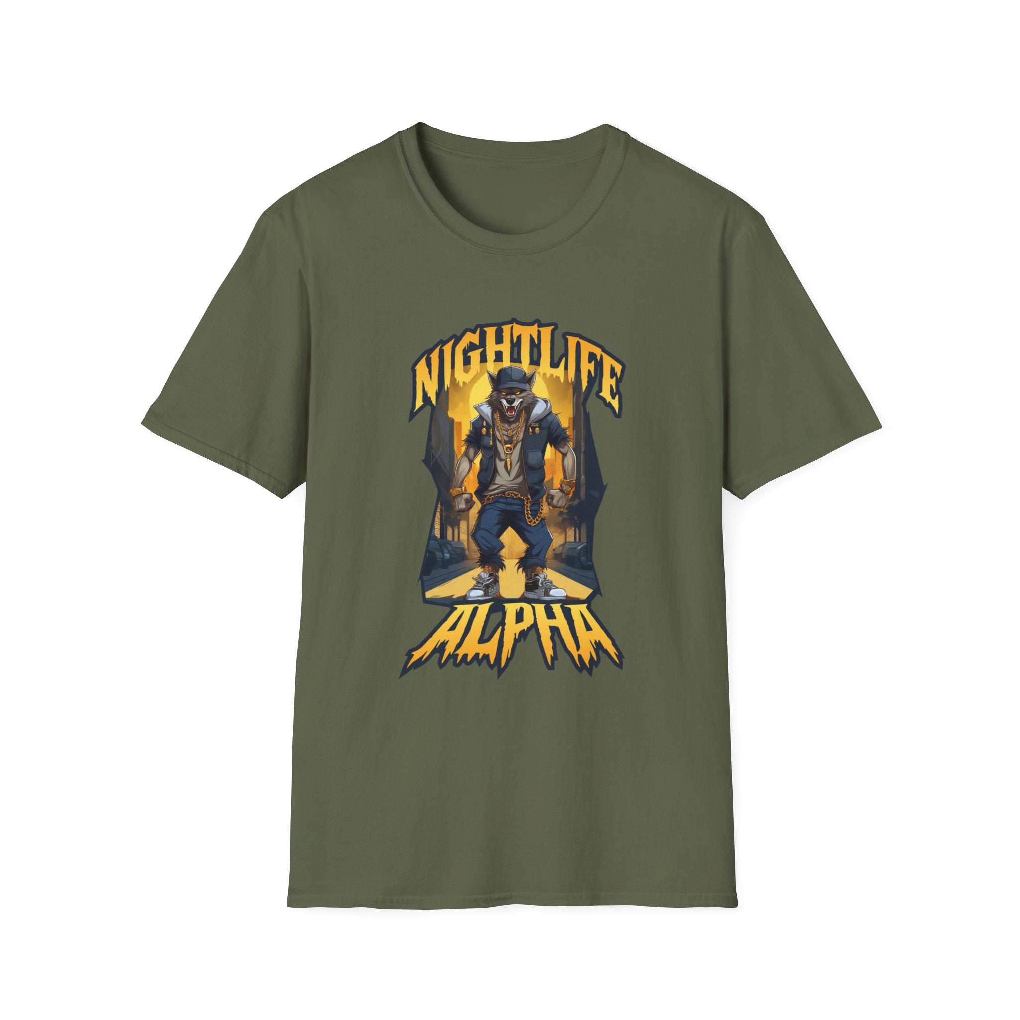 Nightlife Alpha T-Shirt — Werewolf Graphic Tee