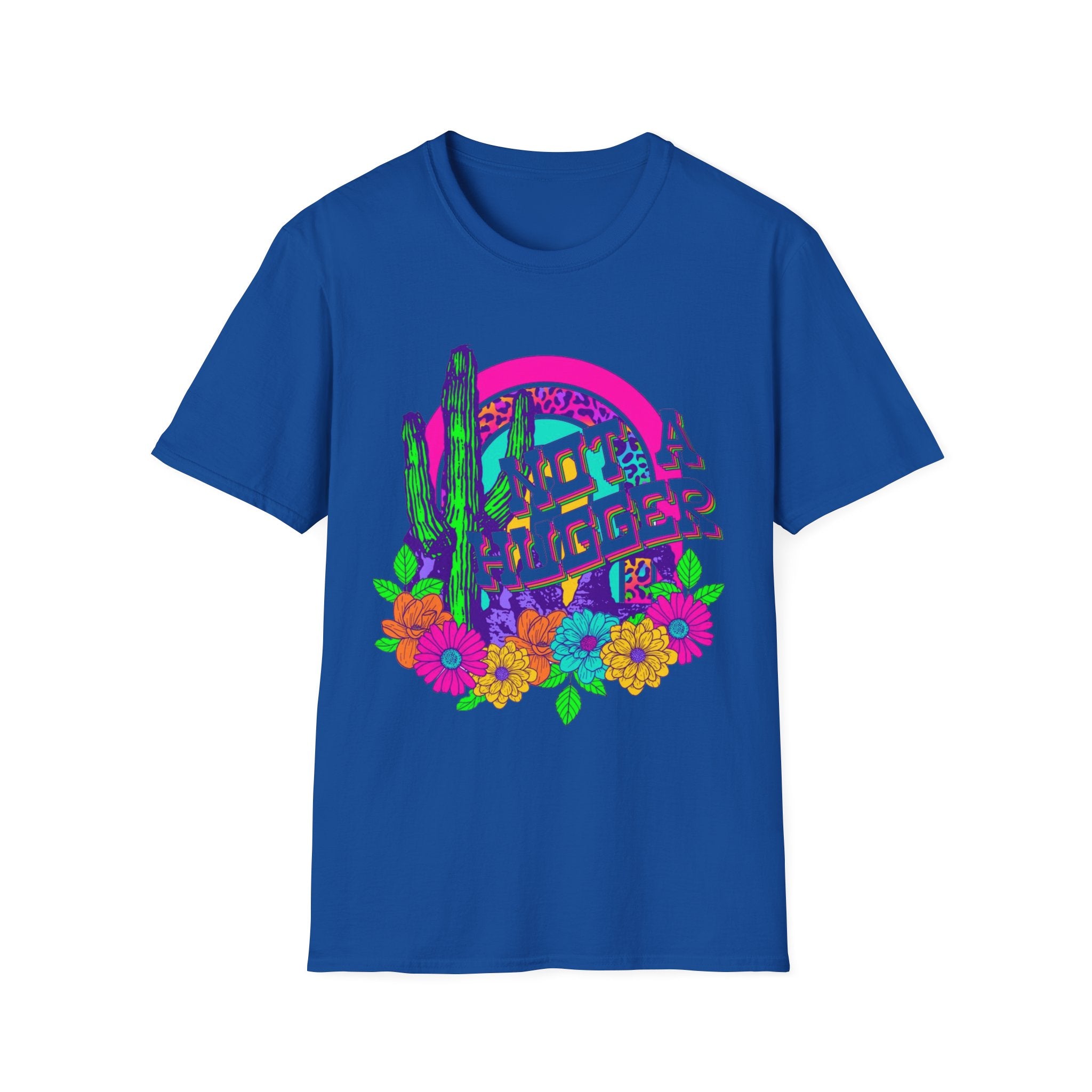 Not A Hugger Cactus T-Shirt — Retro Floral Desert Graphic Tee