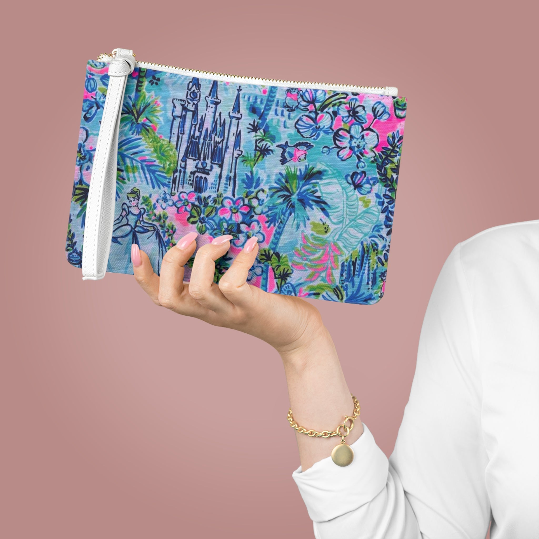 Fairytale Castle Floral Clutch