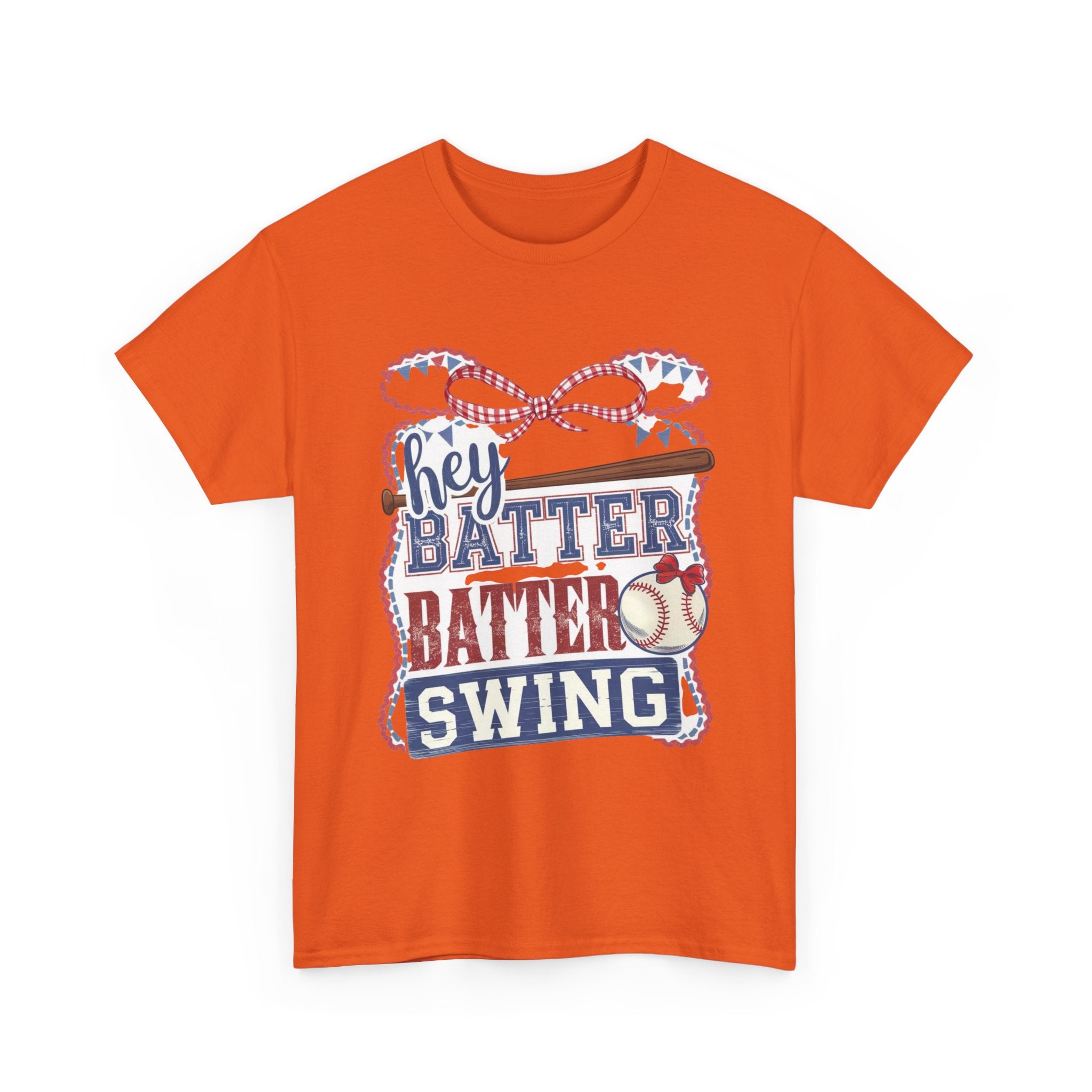 Baseball Tee — “Hey Batter Batter Swing” Graphic Shirt