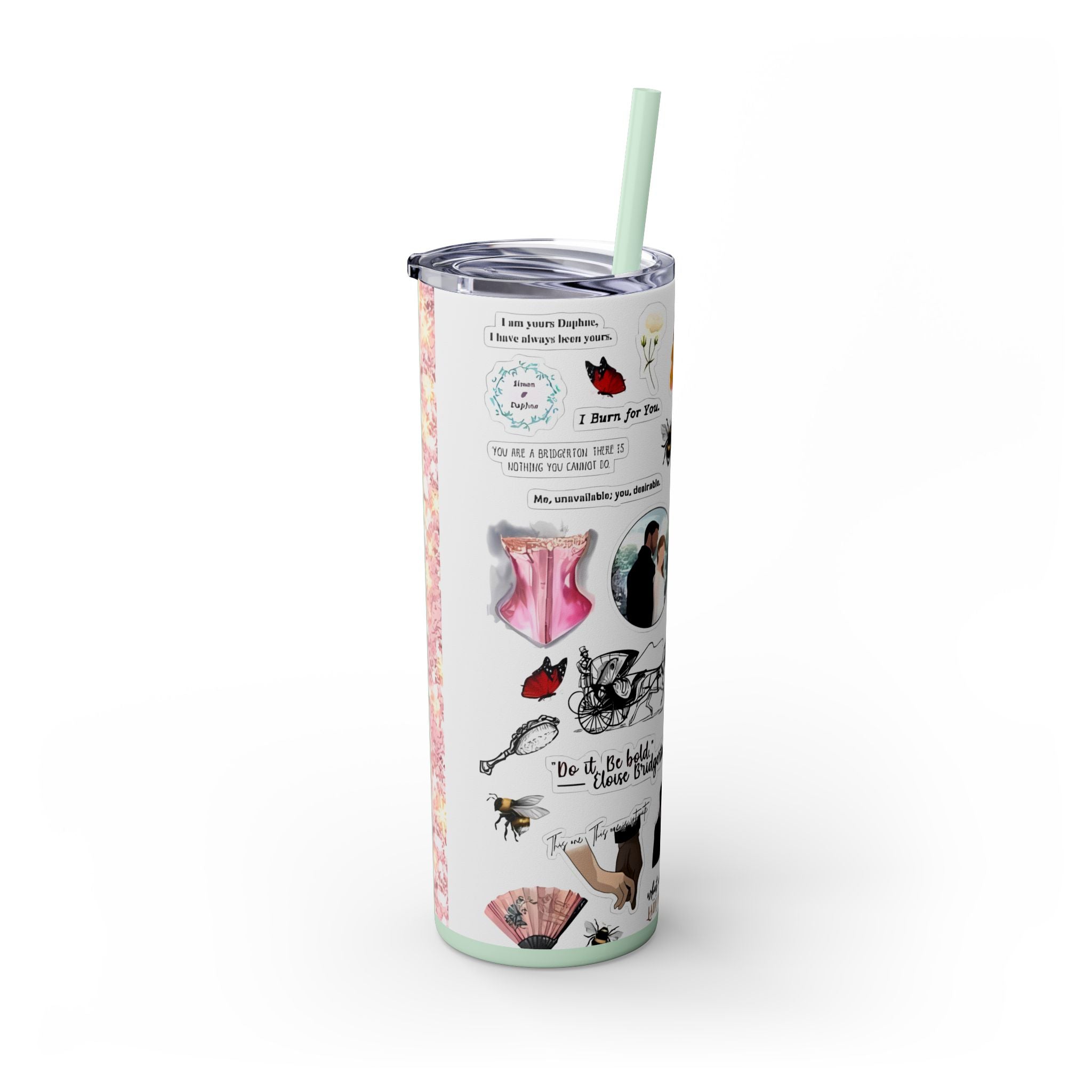 Bridgerton 20oz Skinny Tumbler with Straw