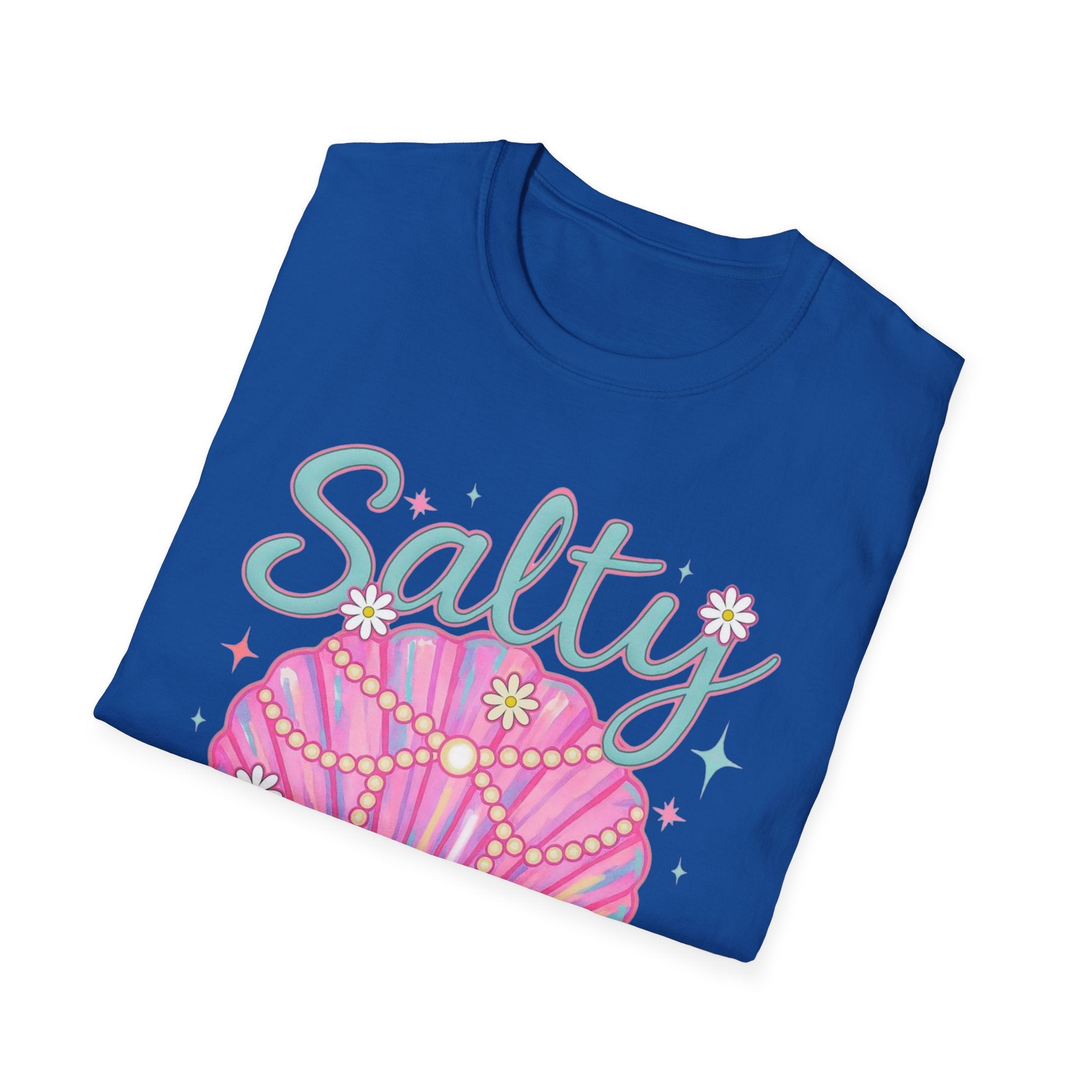 Salty Soul T-Shirt — Pink Seashell Beach Tee