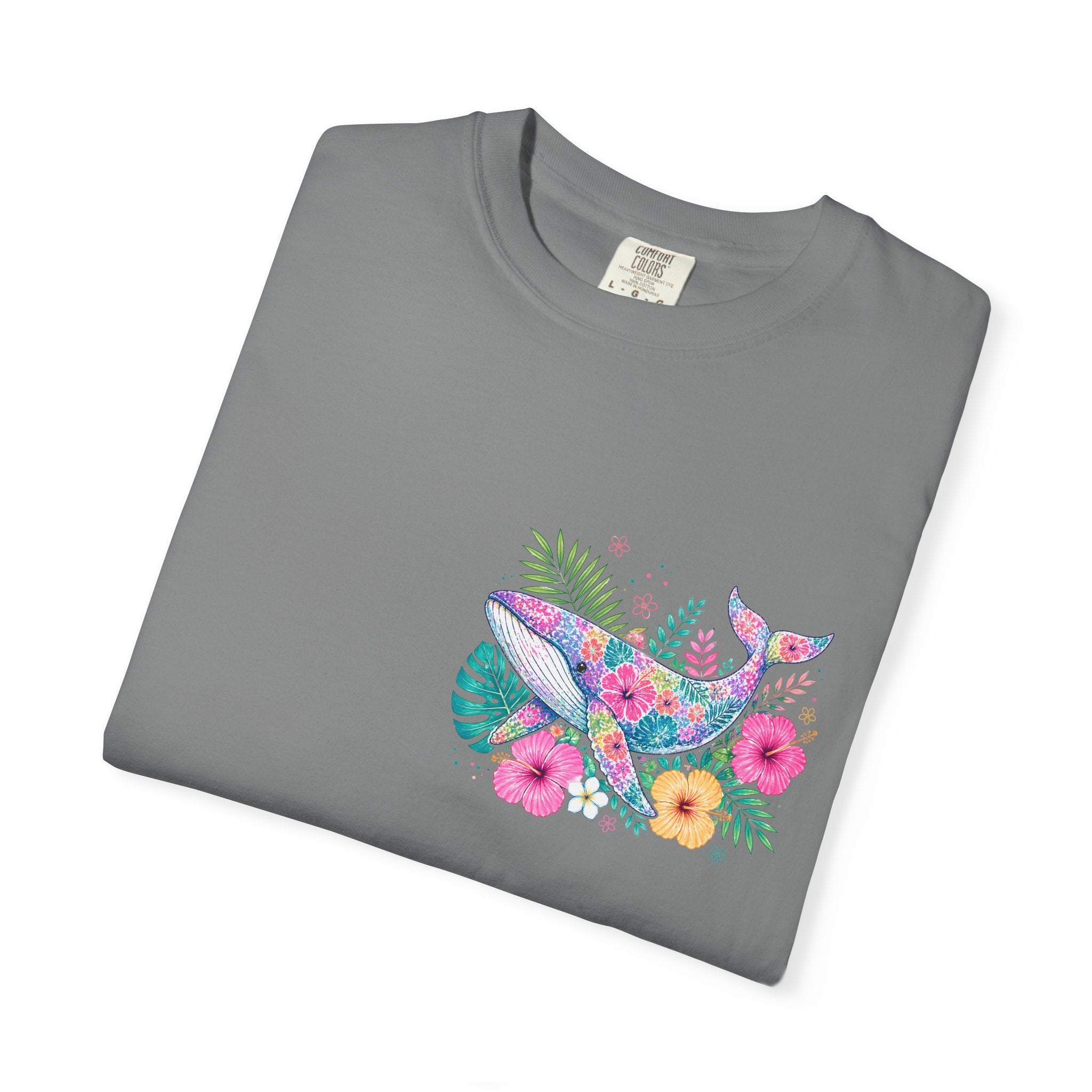 Miami Beach Club T‑Shirt — Retro Flamingo Tropical Floral Graphic Tee