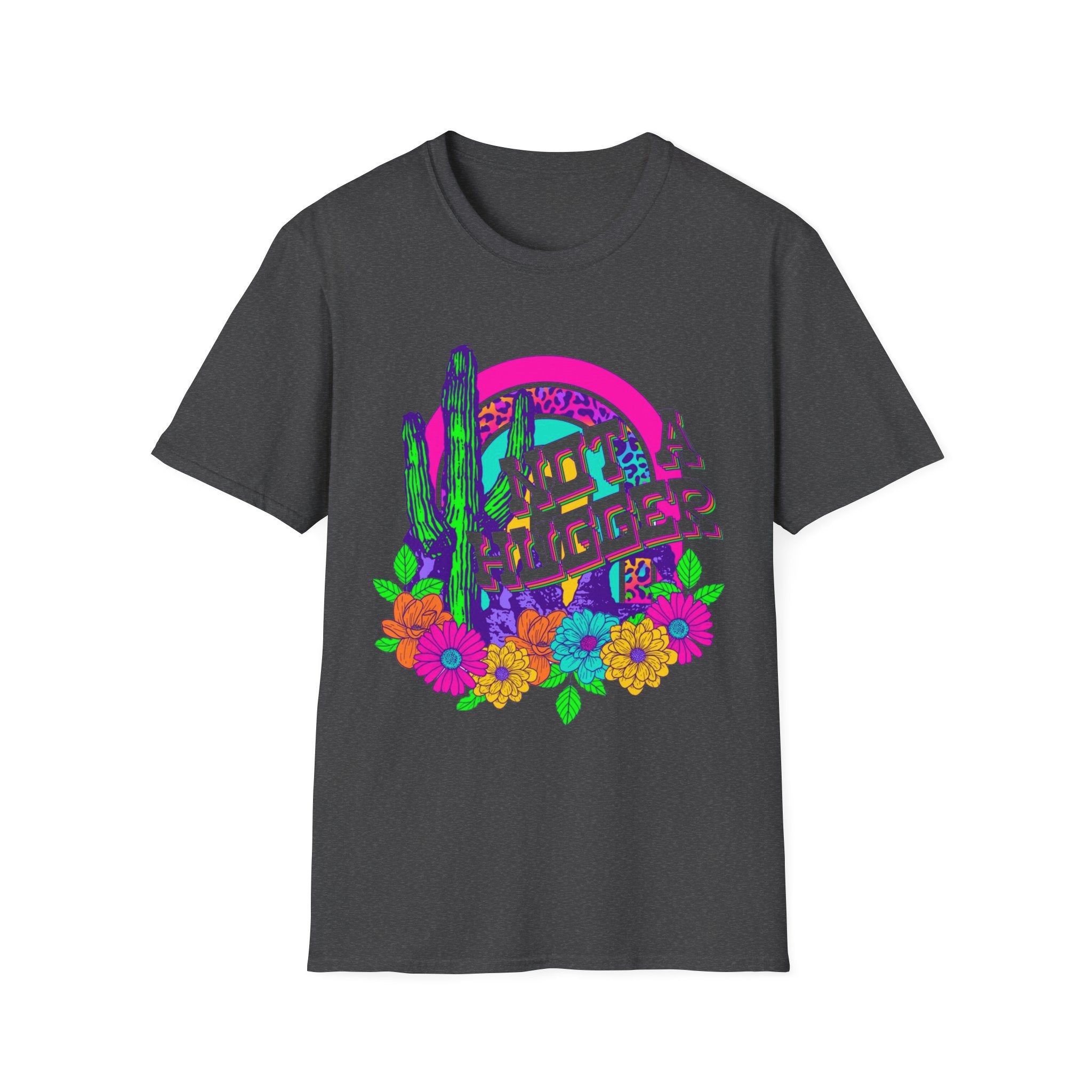 Not A Hugger Cactus T-Shirt — Retro Floral Desert Graphic Tee