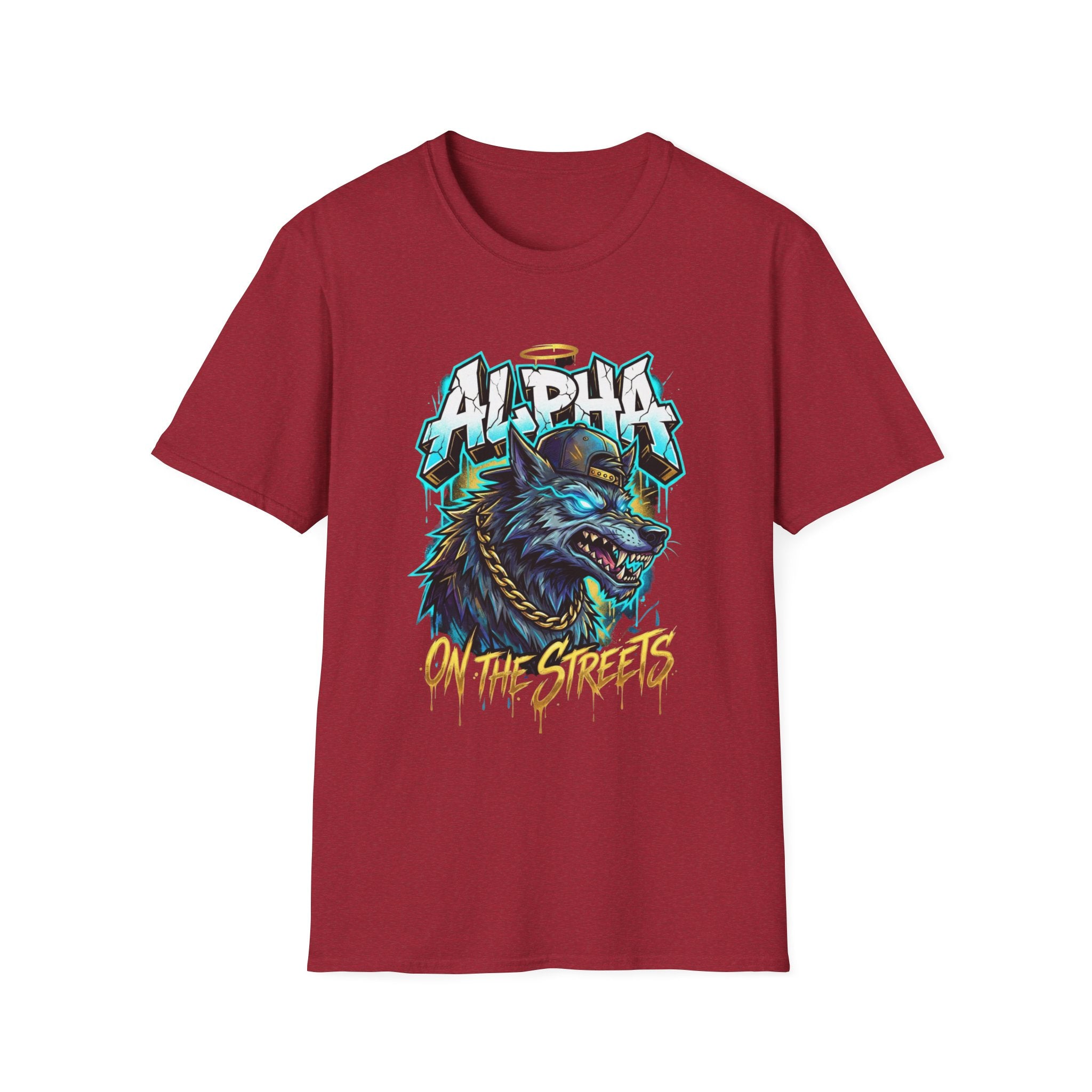Alpha On The Streets Wolf Graphic T-Shirt — Urban Streetwear Tee