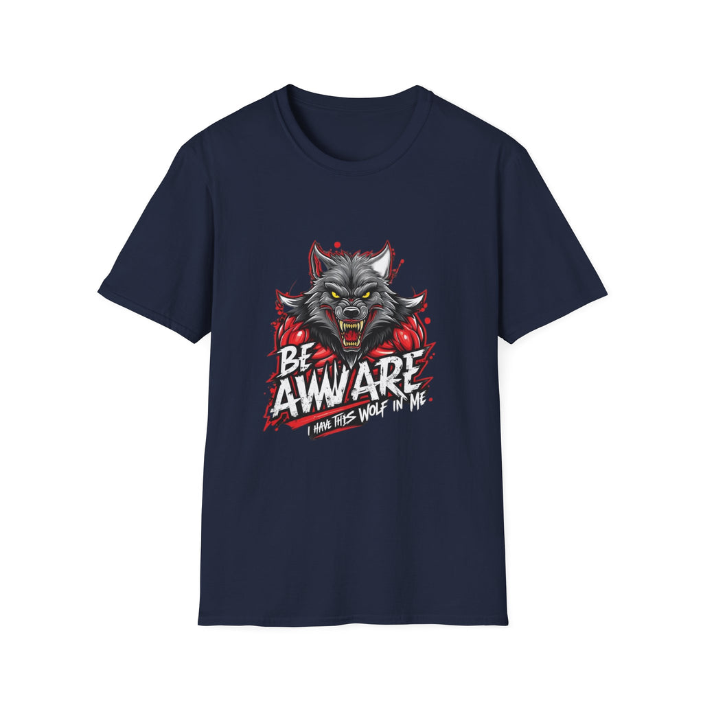 Be Aware Werewolf Graphic T-Shirt — Horror Wolf Design