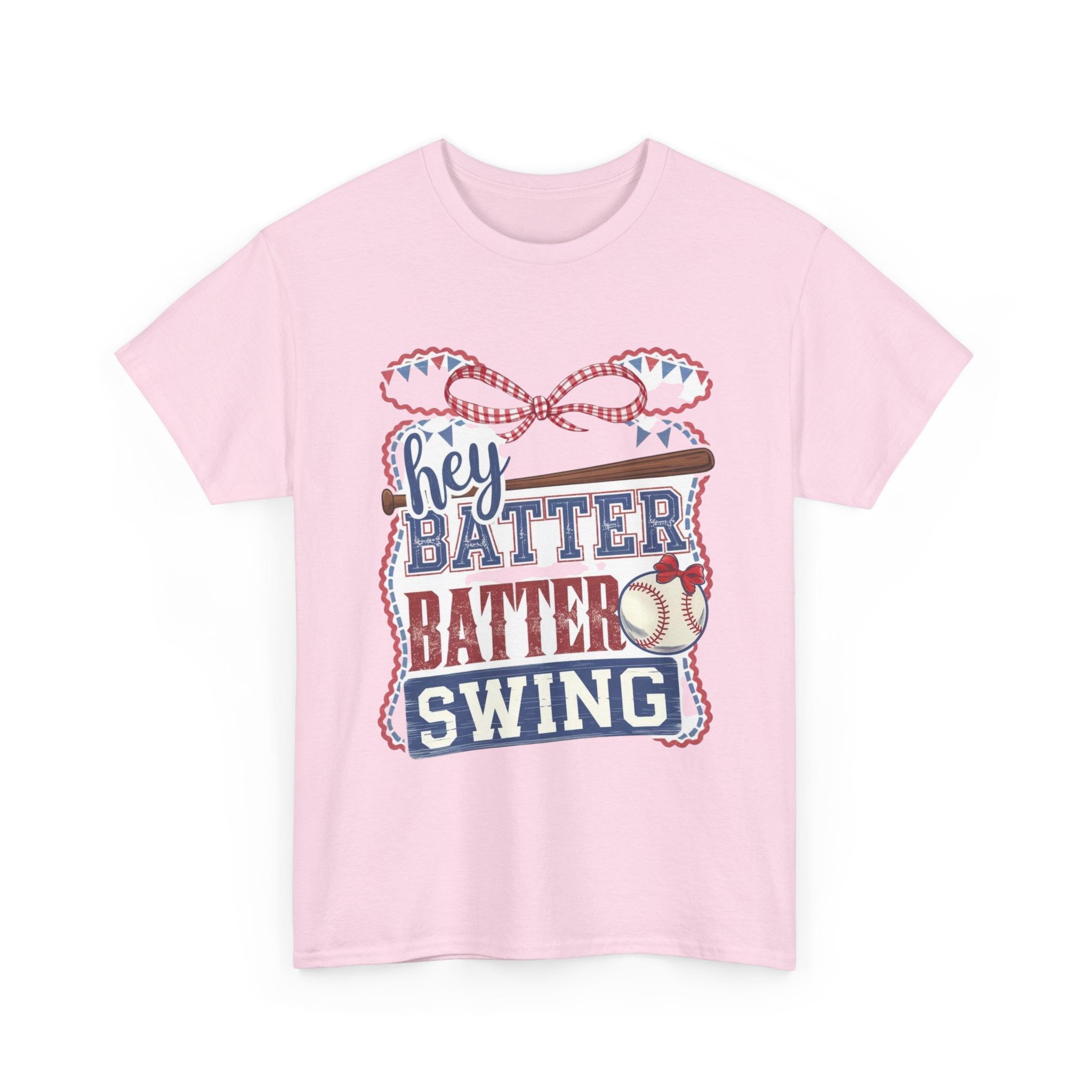 Baseball Tee — “Hey Batter Batter Swing” Graphic Shirt