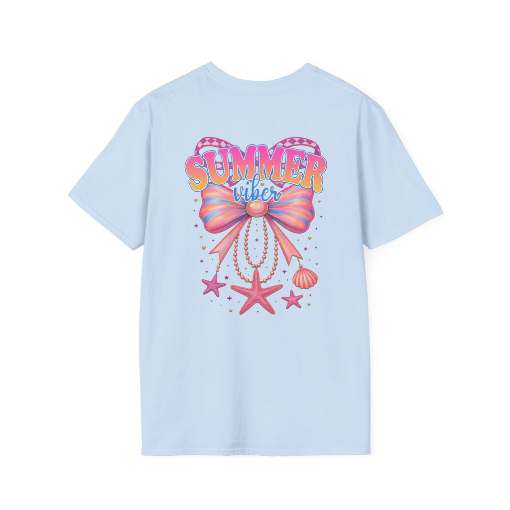 Summer Vibes T-Shirt — Colorful Tropical Beach Graphic Tee
