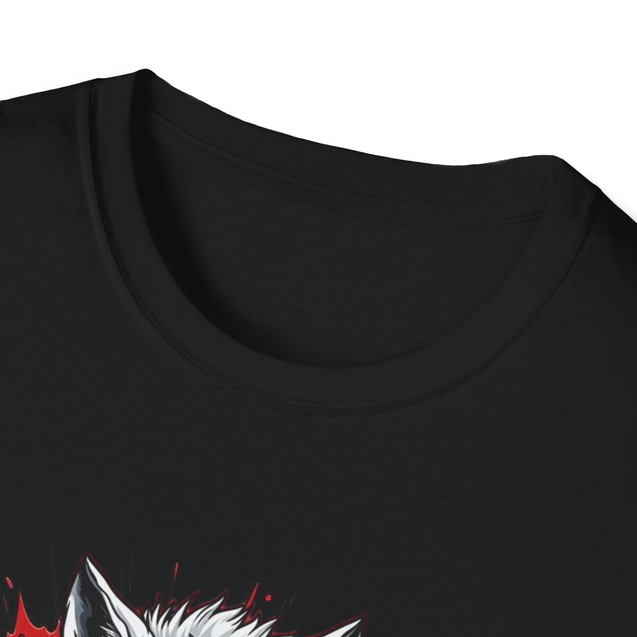 Wolf Suit T-Shirt — Wolf in Suit Graphic Tee (Bold Red Splash)