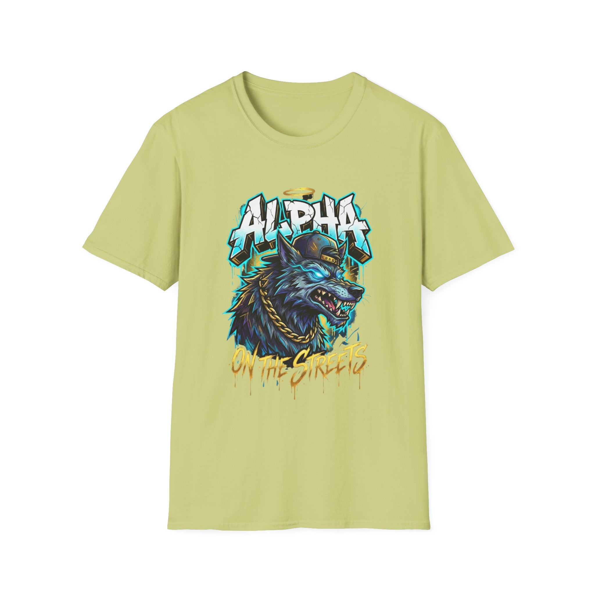 Alpha On The Streets Wolf Graphic T-Shirt — Urban Streetwear Tee