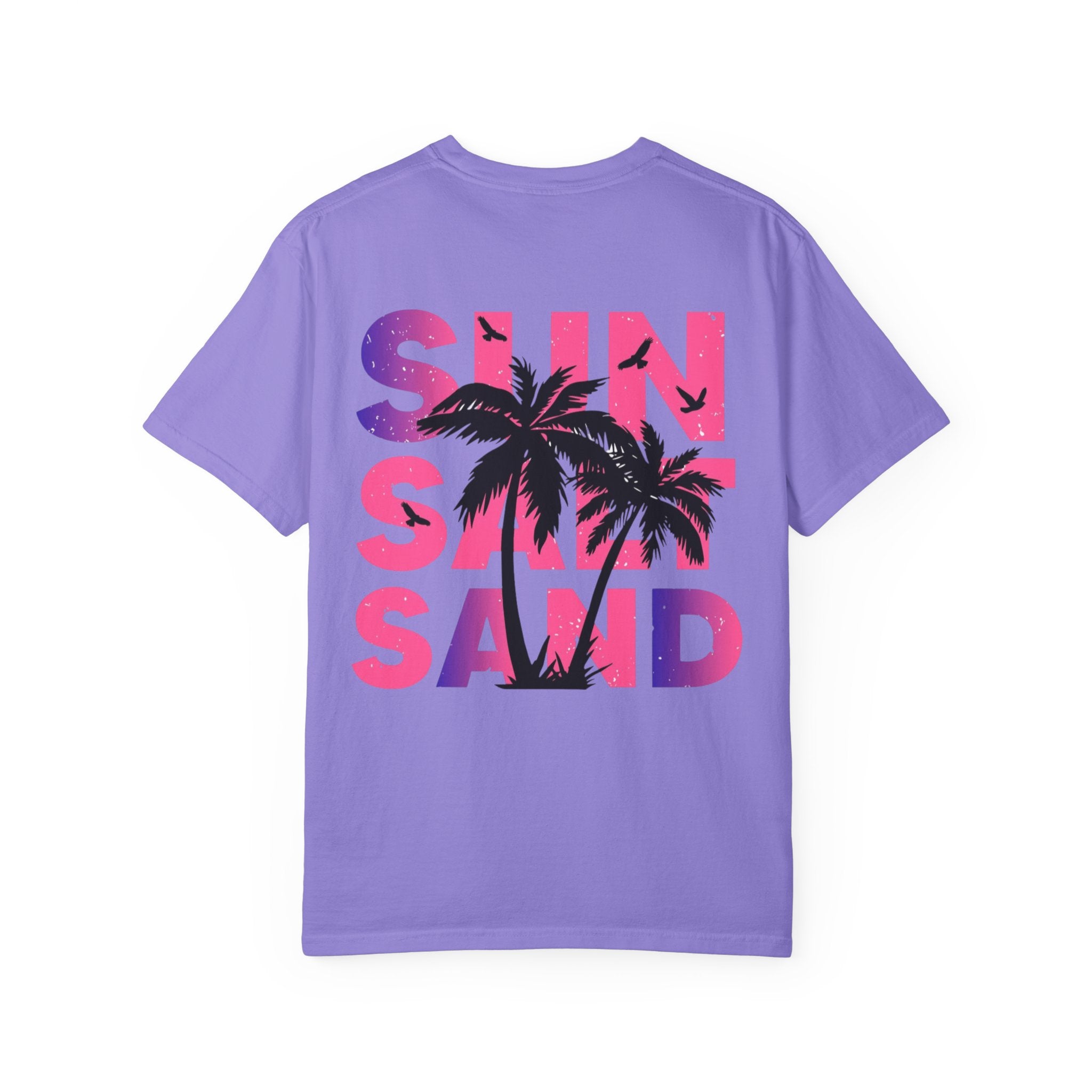 T-Shirt — "Sun Sand" Tropical Palm Floral Graphic Tee
