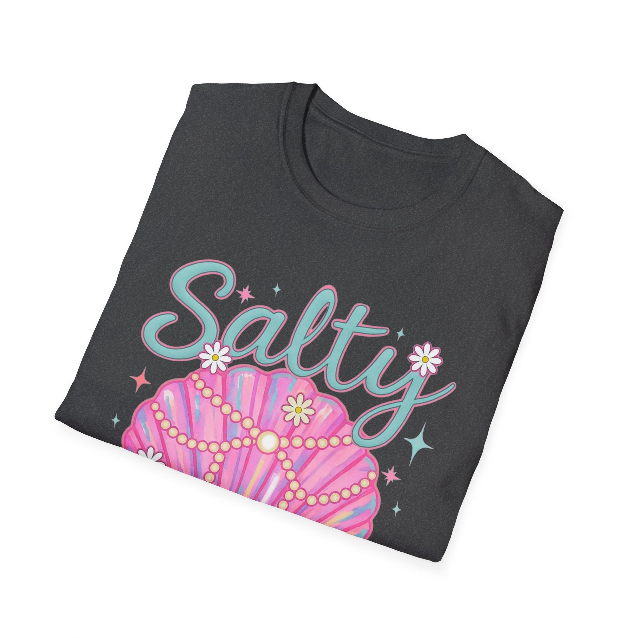 Salty Soul T-Shirt — Pink Seashell Beach Tee