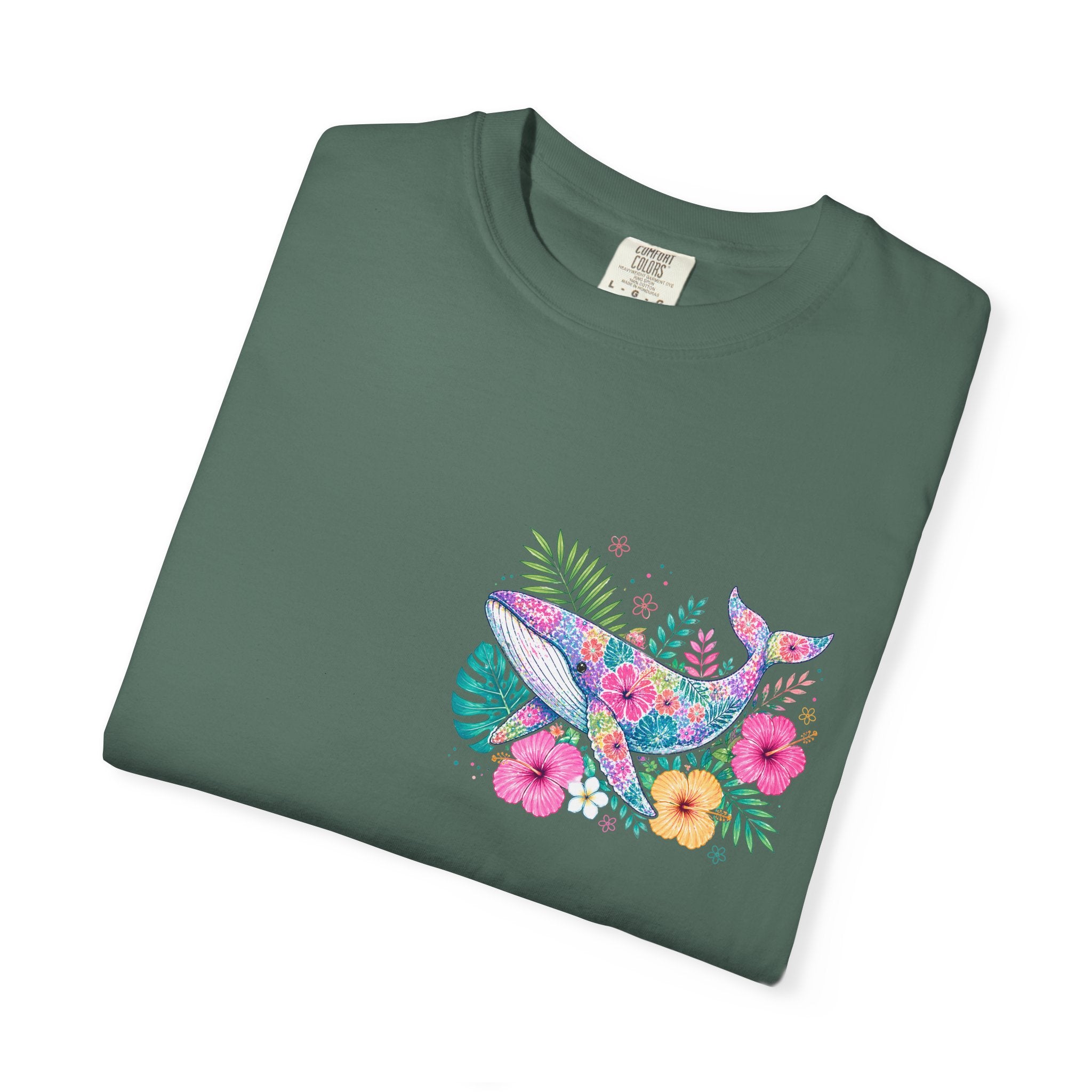 Miami Beach Club T‑Shirt — Retro Flamingo Tropical Floral Graphic Tee